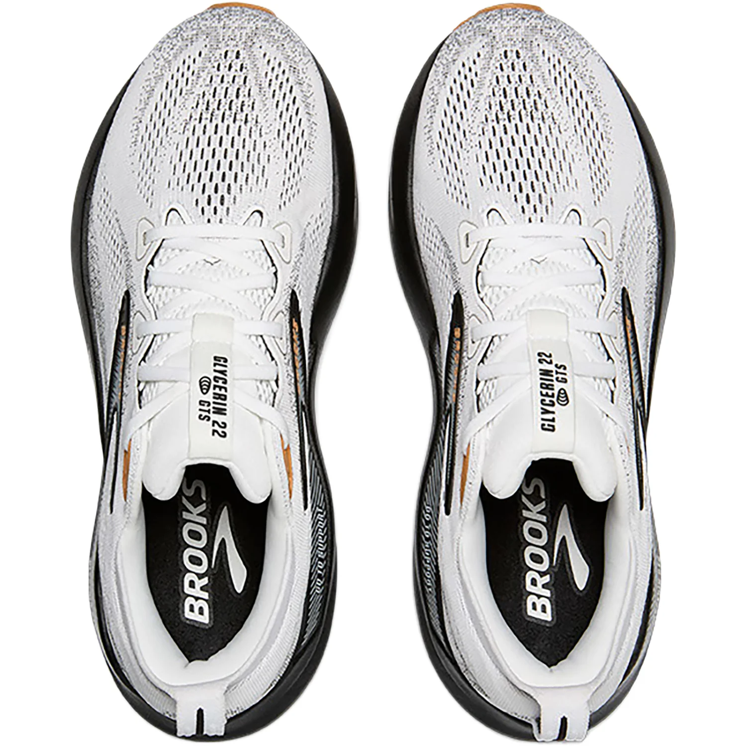 Brooks Glycerin GTS 22 Mesh (Neutral Support) (Stability Support) Men's Athletic Shoes White/Grey/Black - Image 2