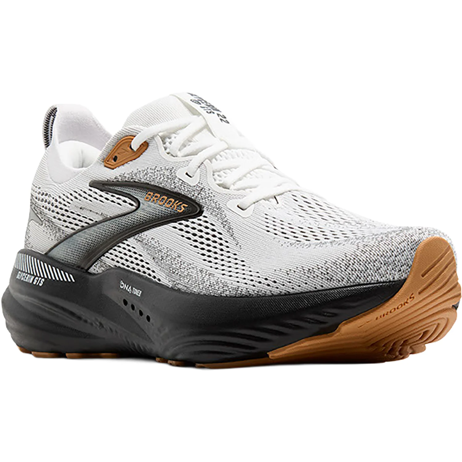 Brooks Glycerin GTS 22 Mesh (Neutral Support) (Stability Support) Men's Athletic Shoes White/Grey/Black - Image 5
