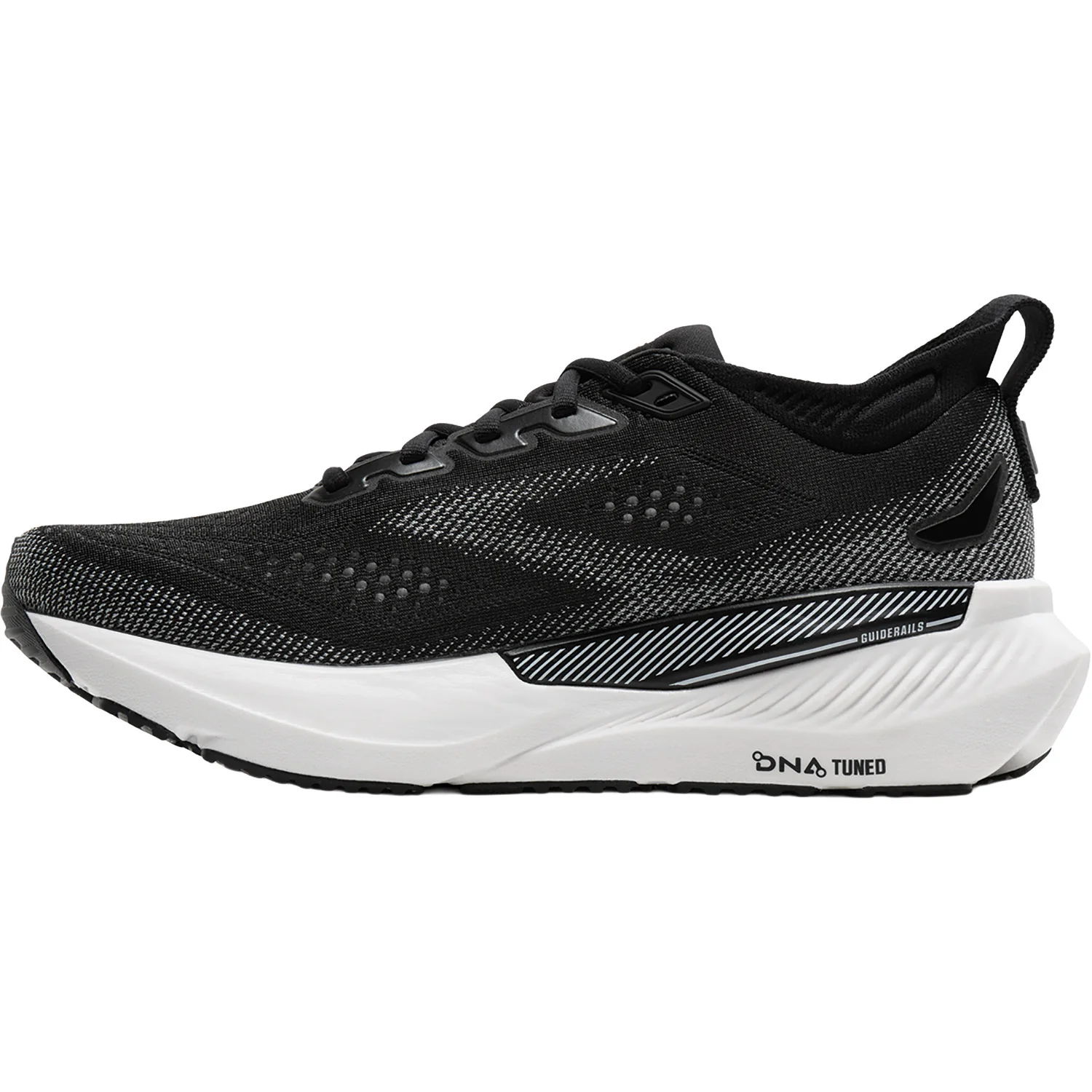 Brooks Glycerin GTS 23 (Neutral Stability) Men's Athletic Shoes Black/Grey/White - Image 3