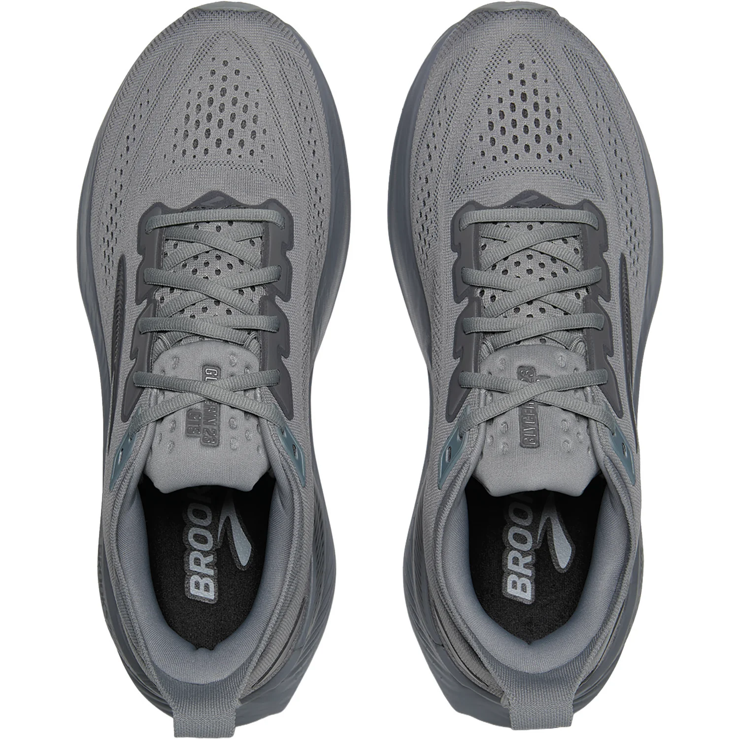 Brooks Glycerin GTS 23 (Neutral Support) Men's Athletic Shoes Grey/Blackened Pearl - Image 2