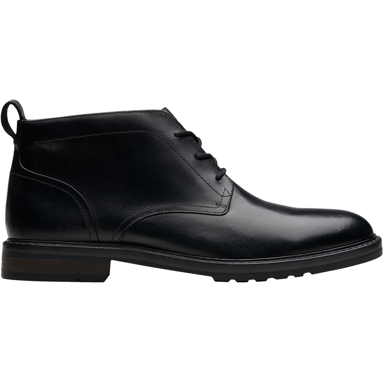 Clarks Aldwin Chukka Men's Boots Black Leather