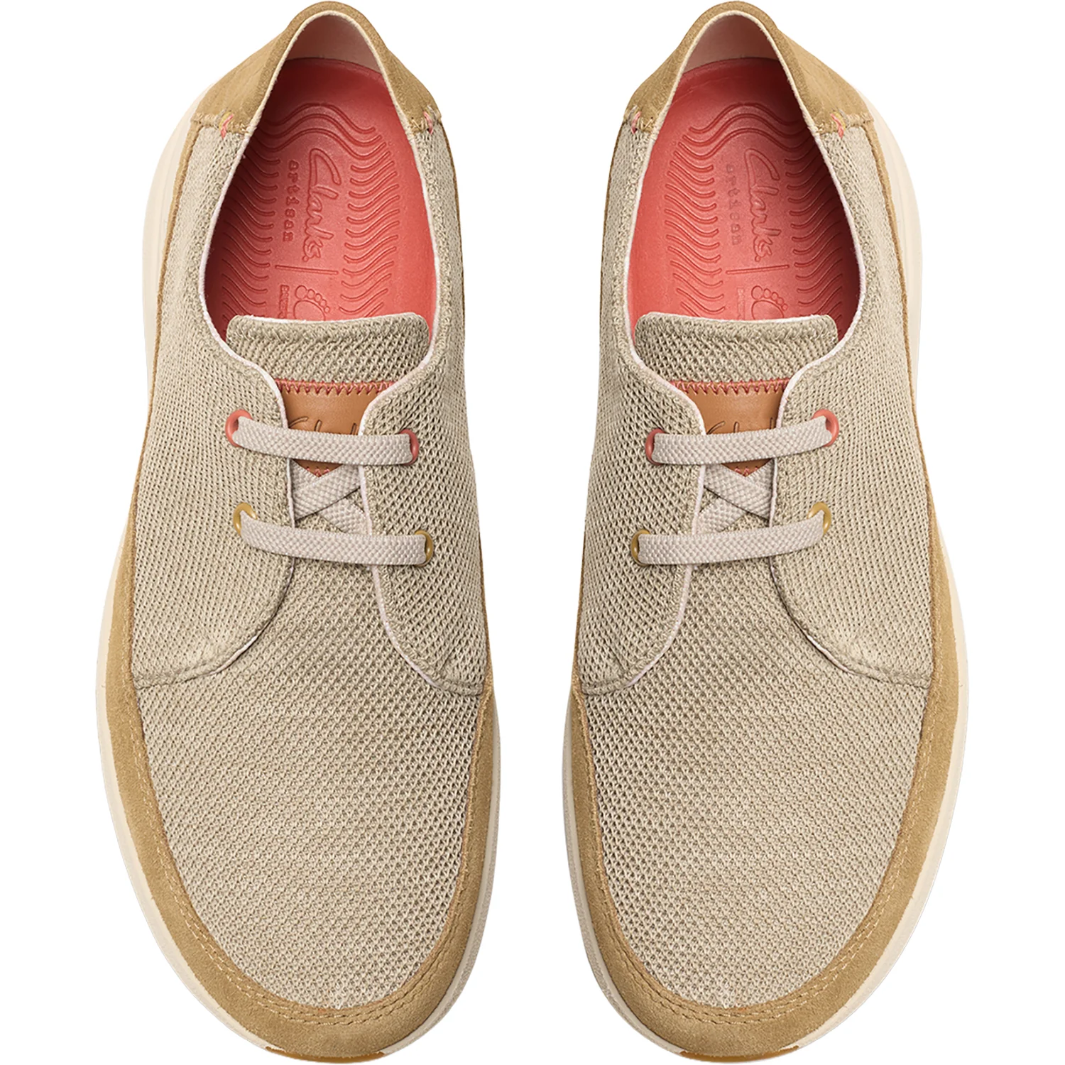 Clarks Easeway Men's Lace Up Shoes Sand Combi - Image 2