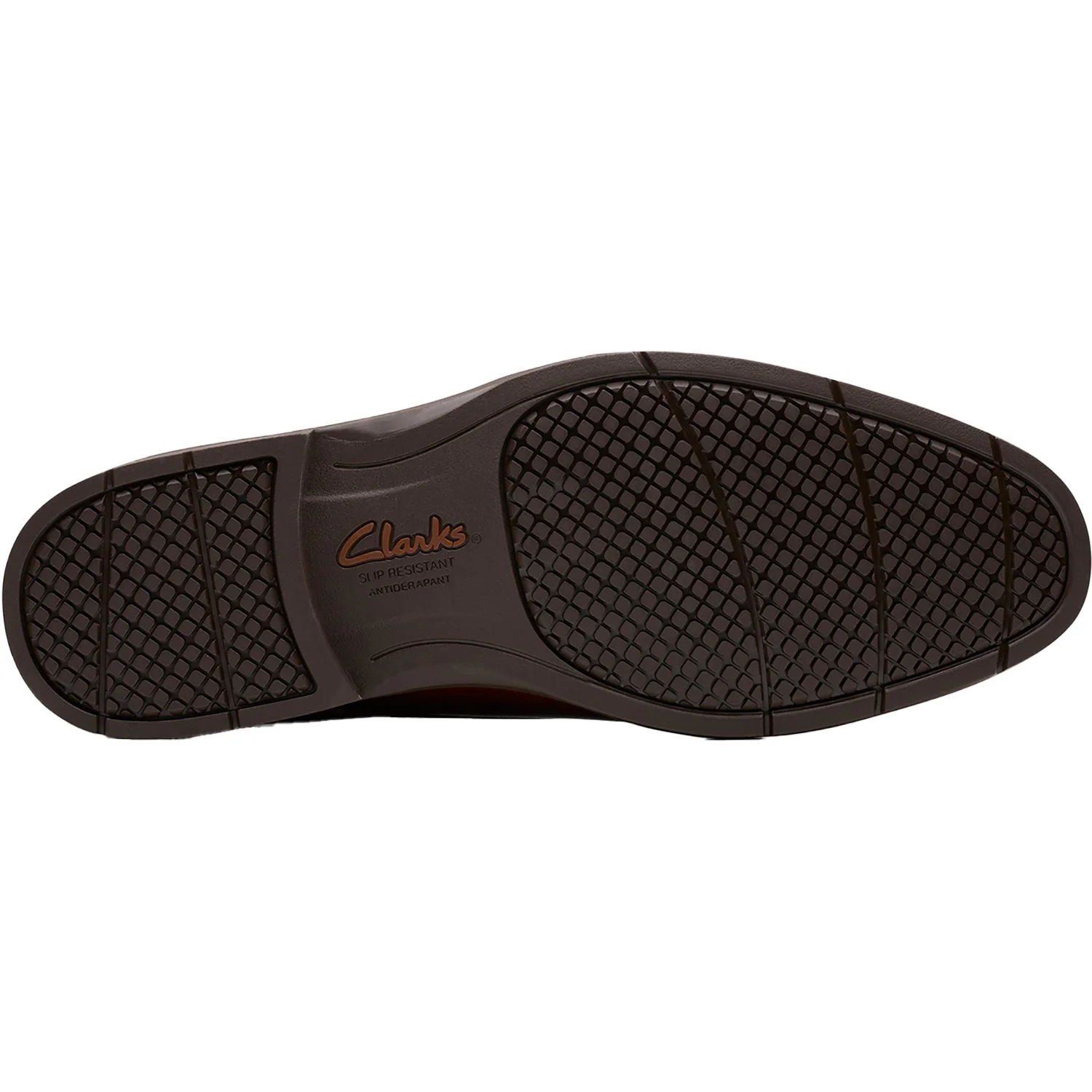 Clarks Eldredge Cap Men's Dress Shoes Dark Tan Leather - Image 4