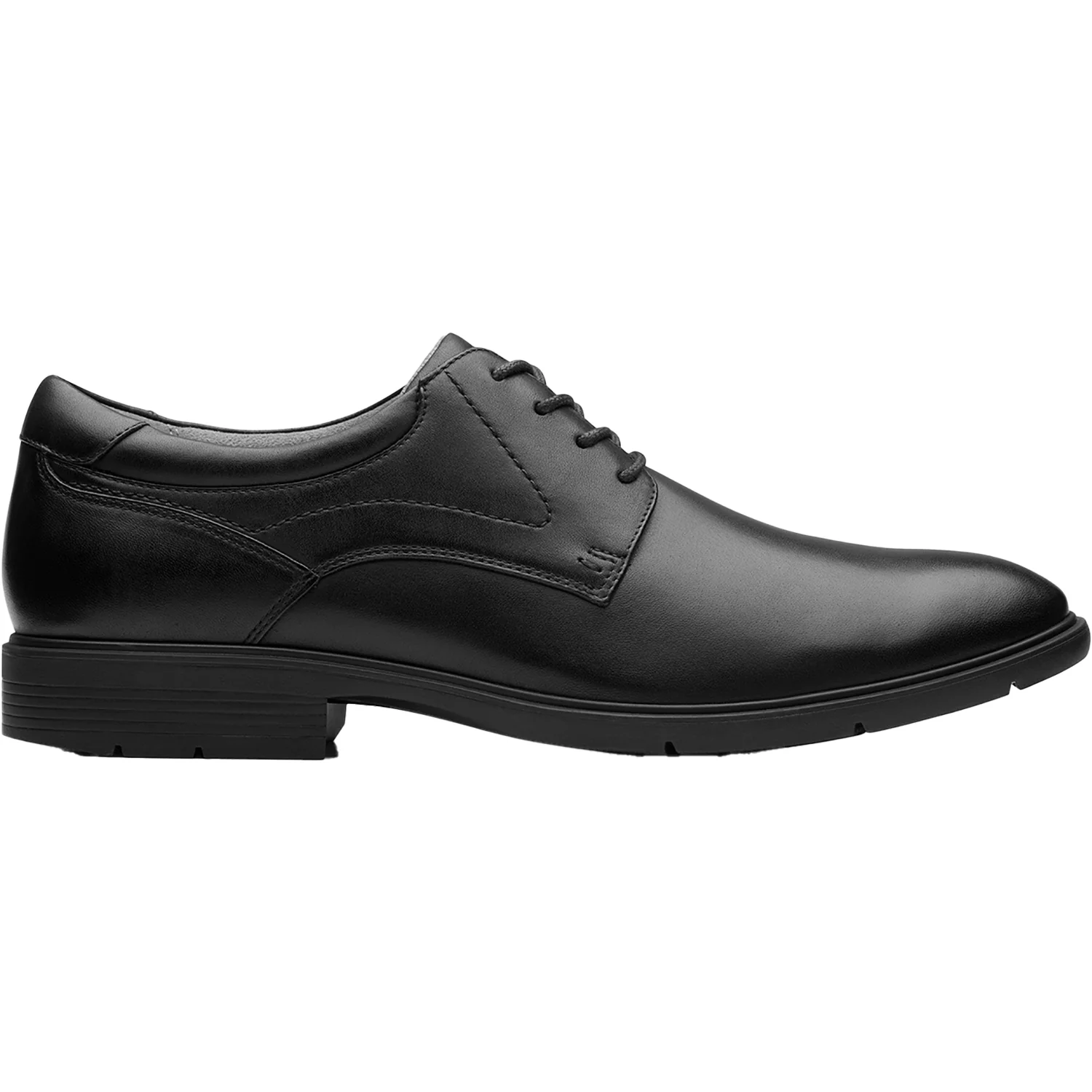 Clarks Eldredge Plain Men's Dress Shoes Black Leather