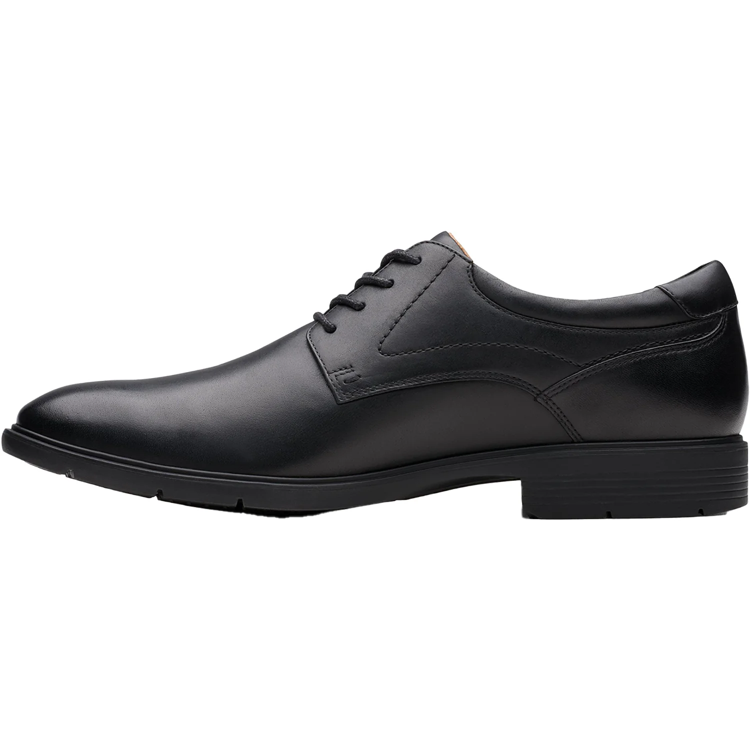 Clarks Eldredge Plain Men's Dress Shoes Black Leather - Image 3