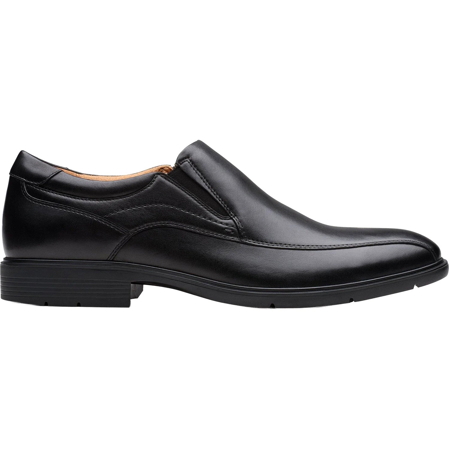 Clarks Eldredge Step Men's Dress Slip Ons Black Leather
