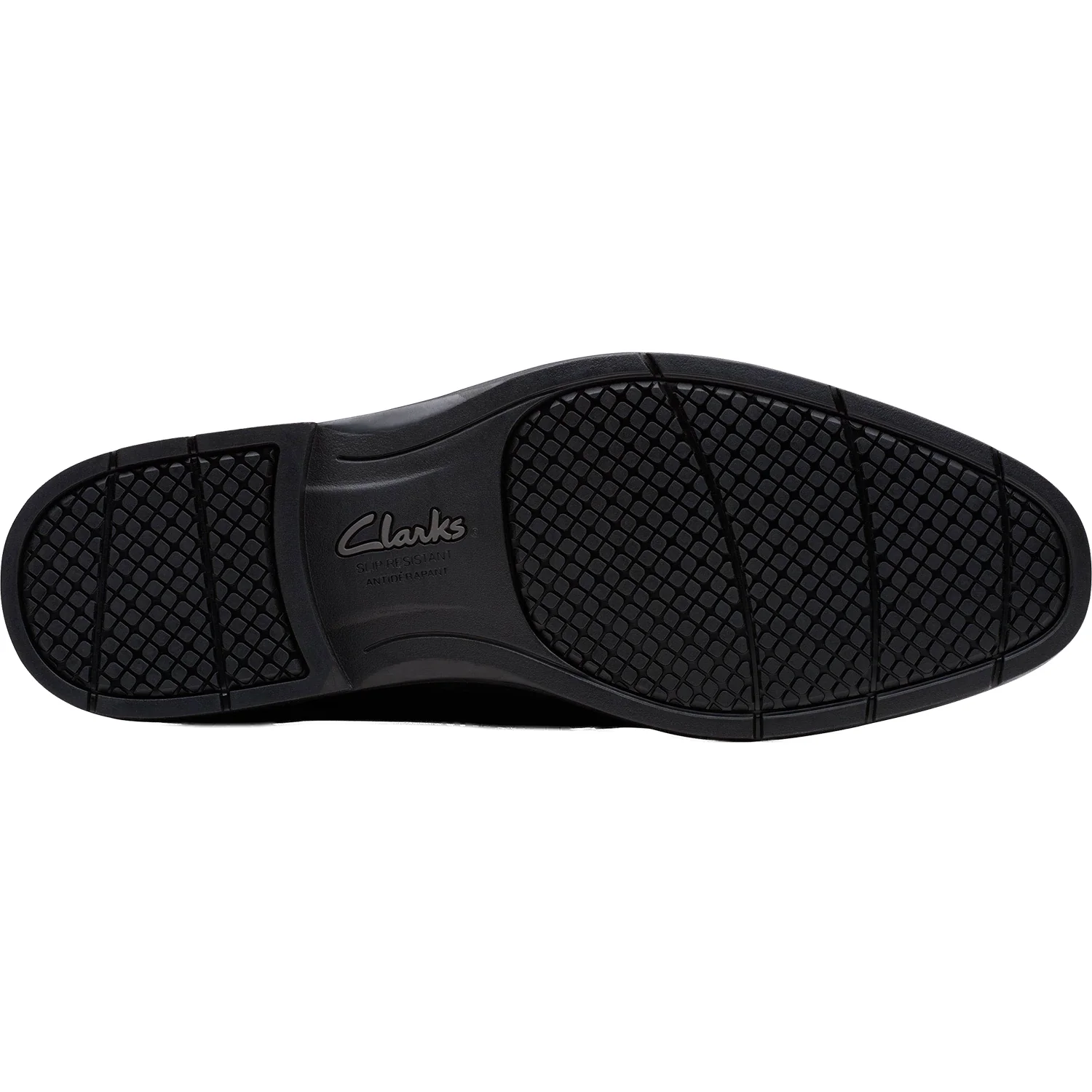 Clarks Eldredge Step Men's Dress Slip Ons Black Leather - Image 4