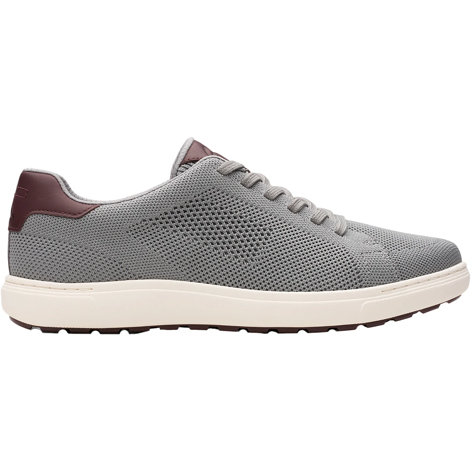 Clarks Mapstone Lace Men's Lace Up Shoes Grey Knit