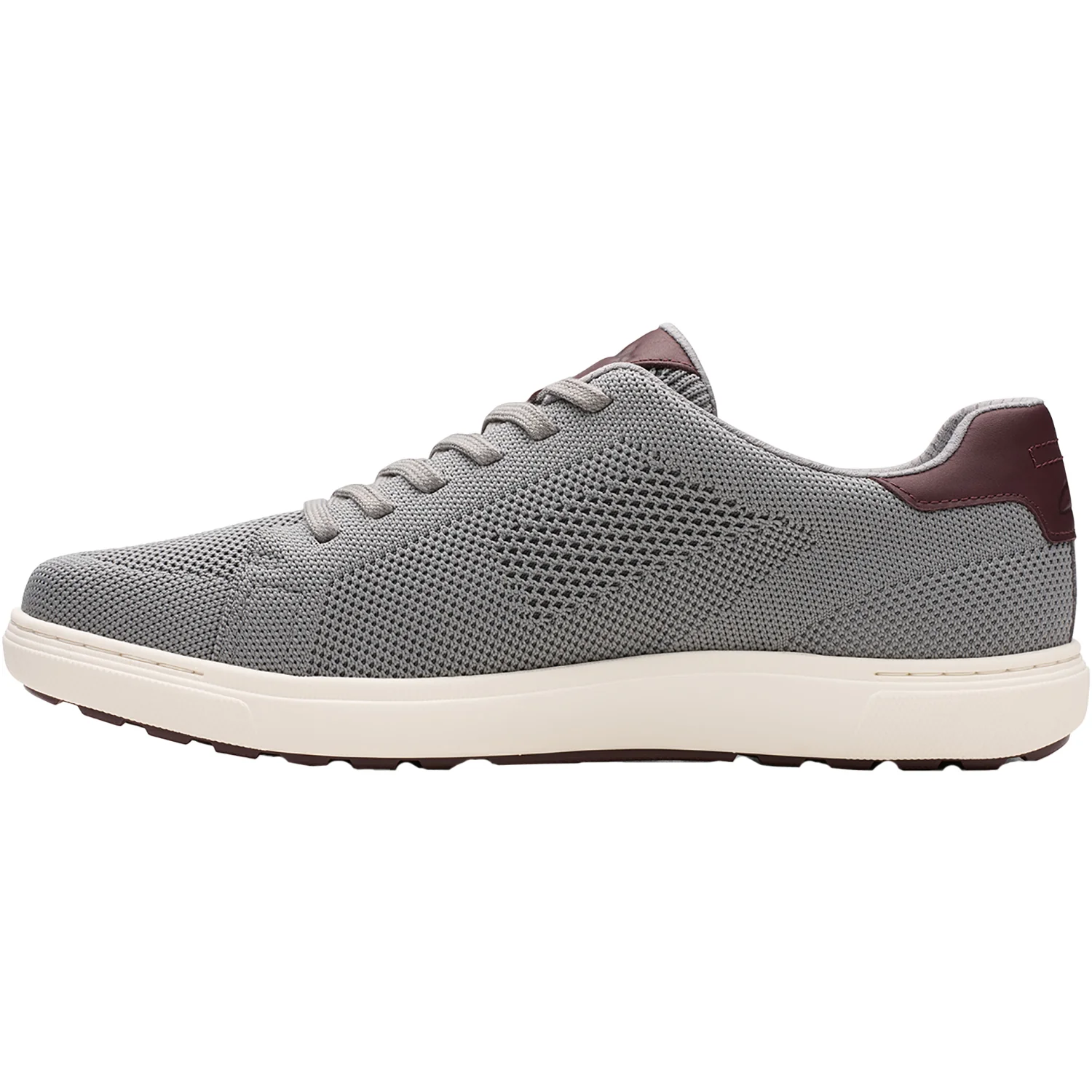 Clarks Mapstone Lace Men's Lace Up Shoes Grey Knit - Image 3