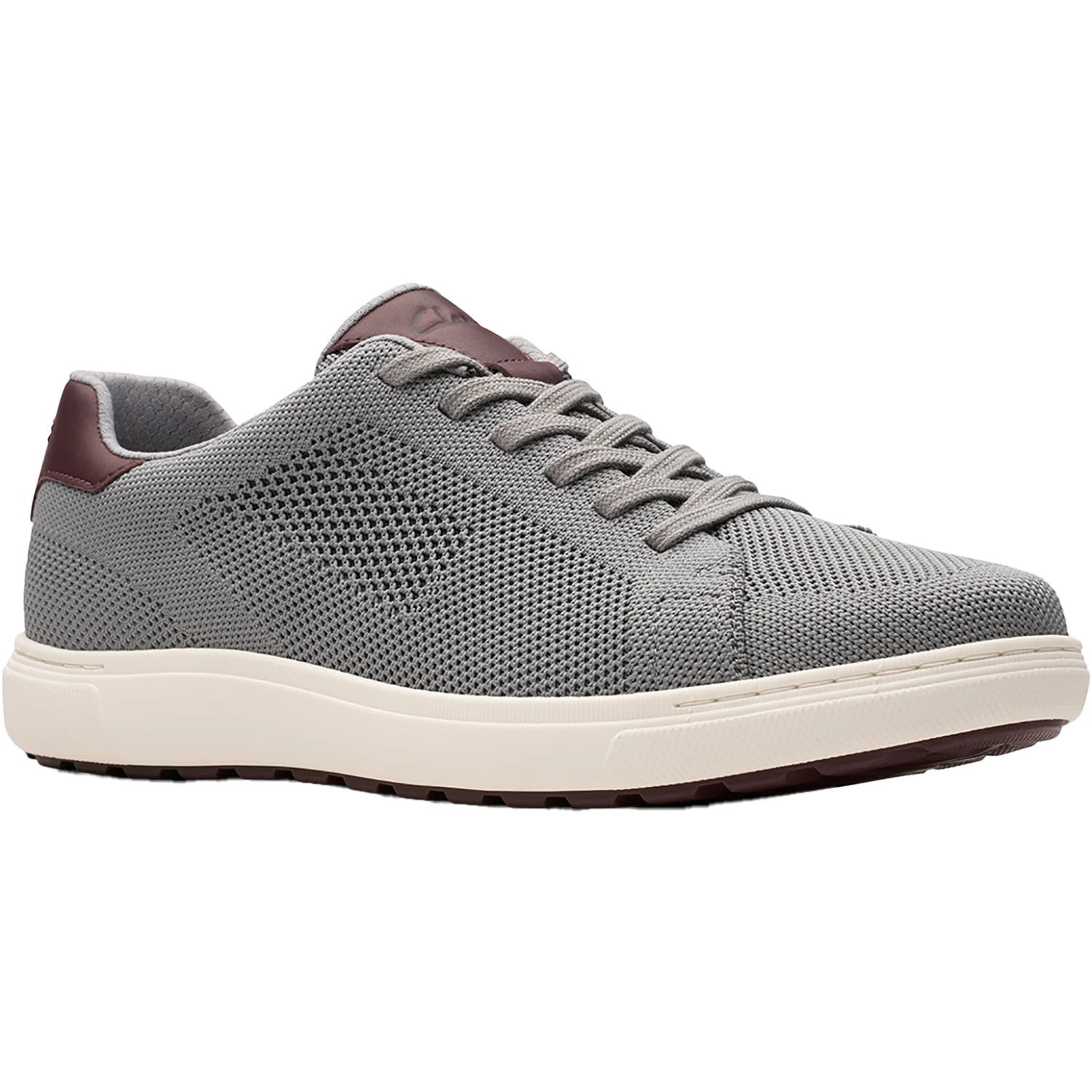 Clarks Mapstone Lace Men's Lace Up Shoes Grey Knit - Image 5