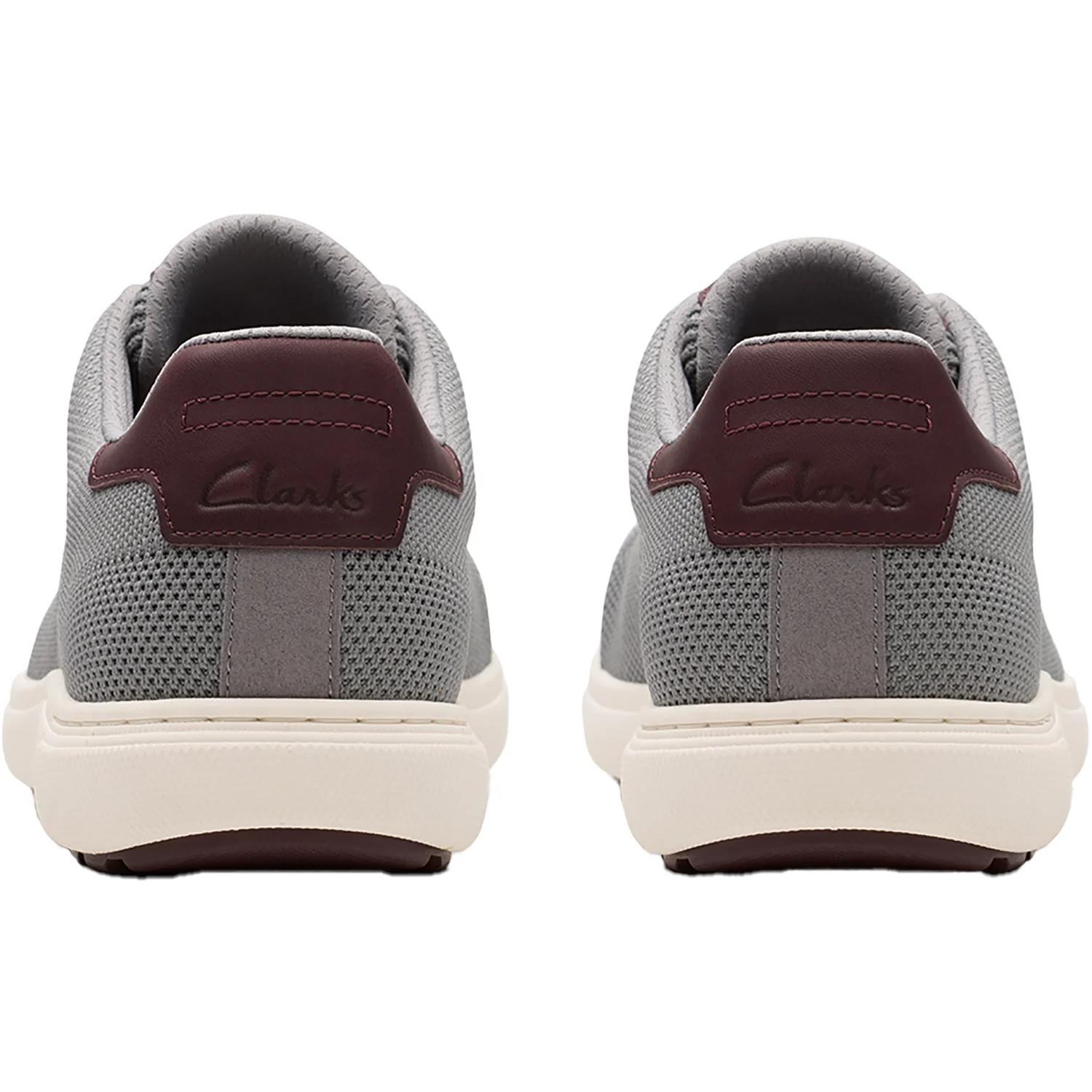 Clarks Mapstone Lace Men's Lace Up Shoes Grey Knit - Image 7