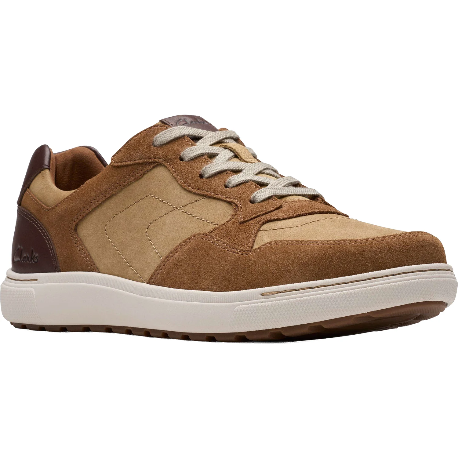 Clarks Mapstone Sport Men's Lace Up Shoes Cola Combi - Image 5
