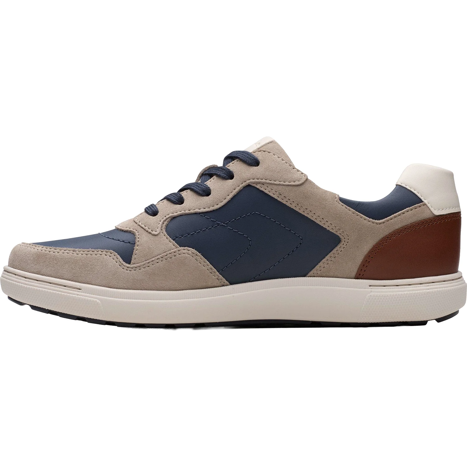Clarks Mapstone Sport Men's Lace Up Shoes Grey Combi - Image 3