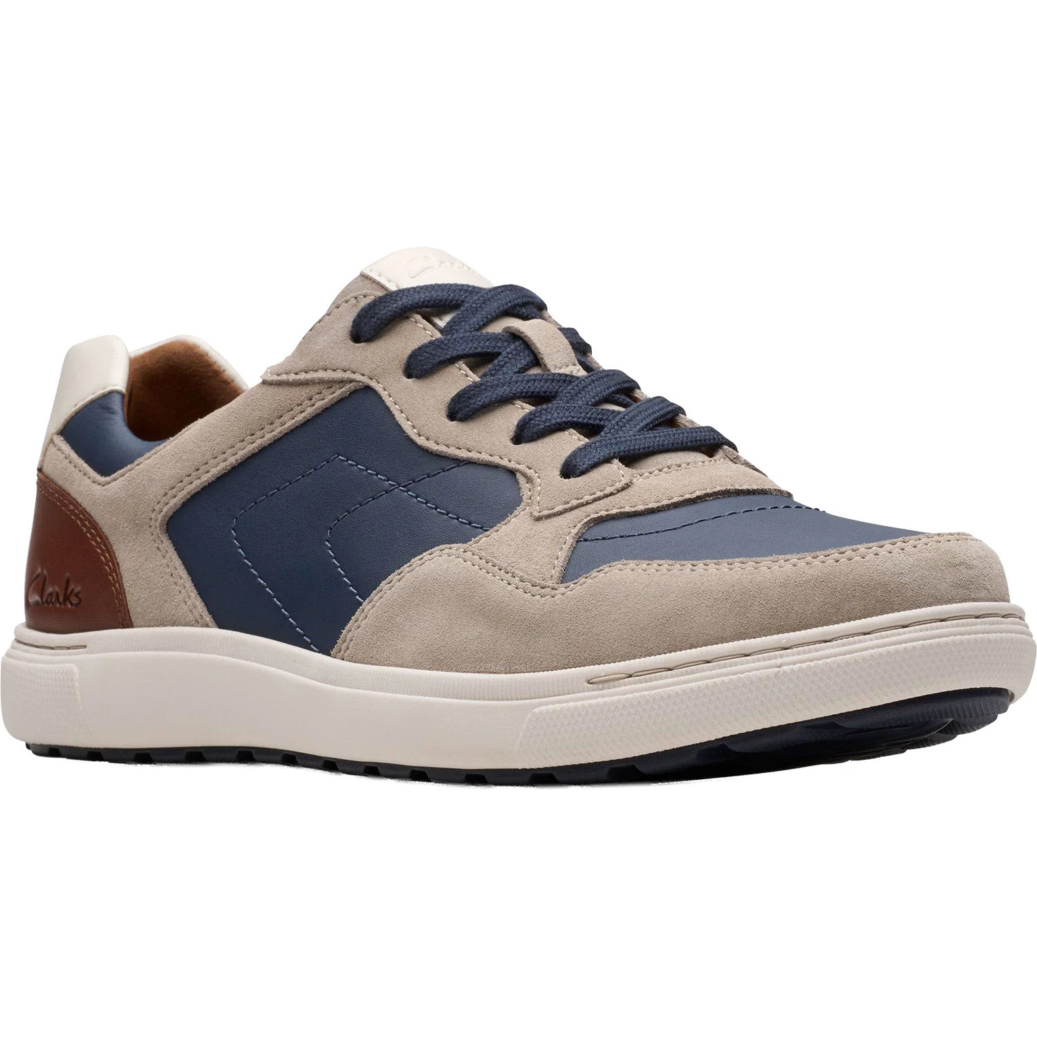 Clarks Mapstone Sport Men's Lace Up Shoes Grey Combi - Image 5