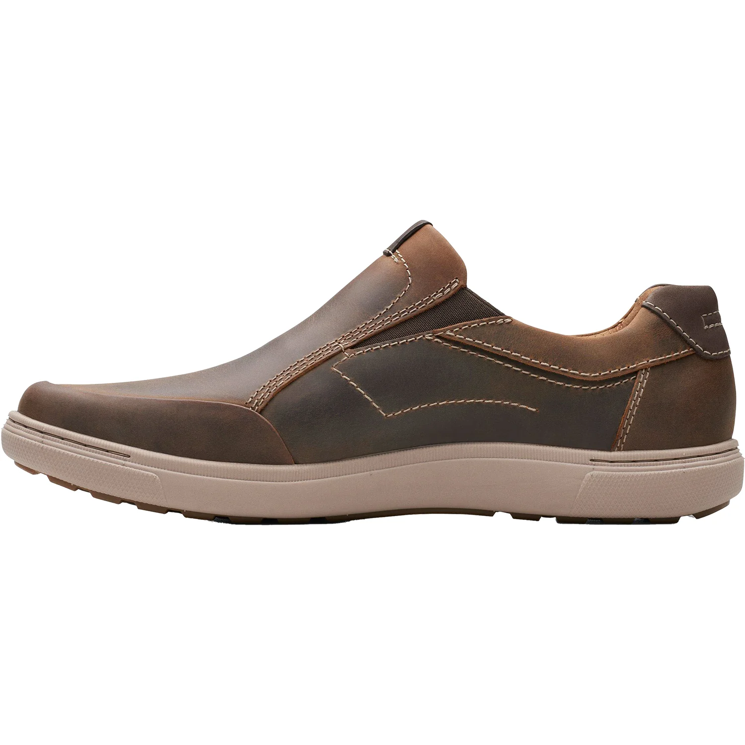 Clarks Mapstone Step Men's Slip Ons Beeswax Leather - Image 3
