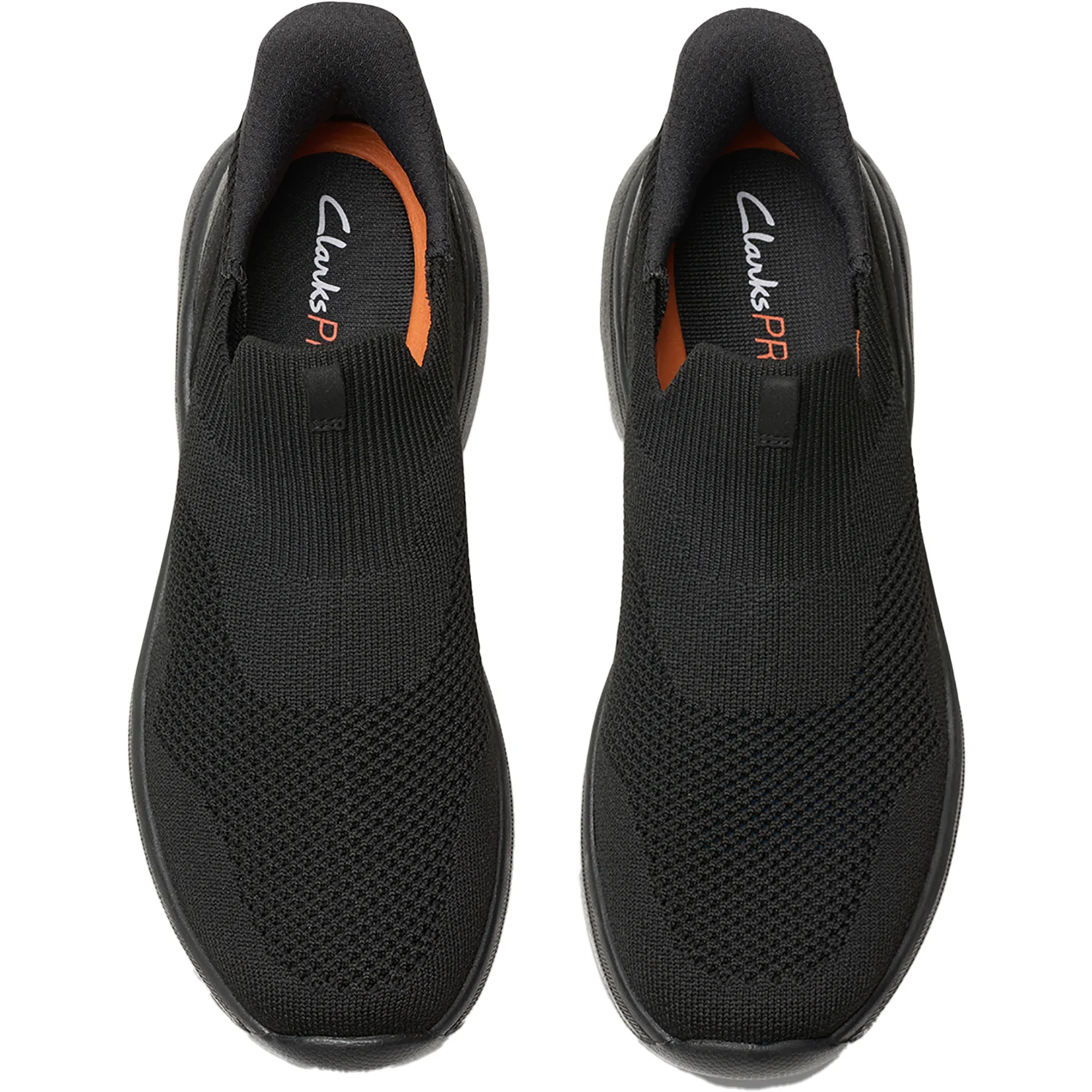 Clarks Pro Free Slip Resistant Men's Slip Ons Black/Black - Image 2