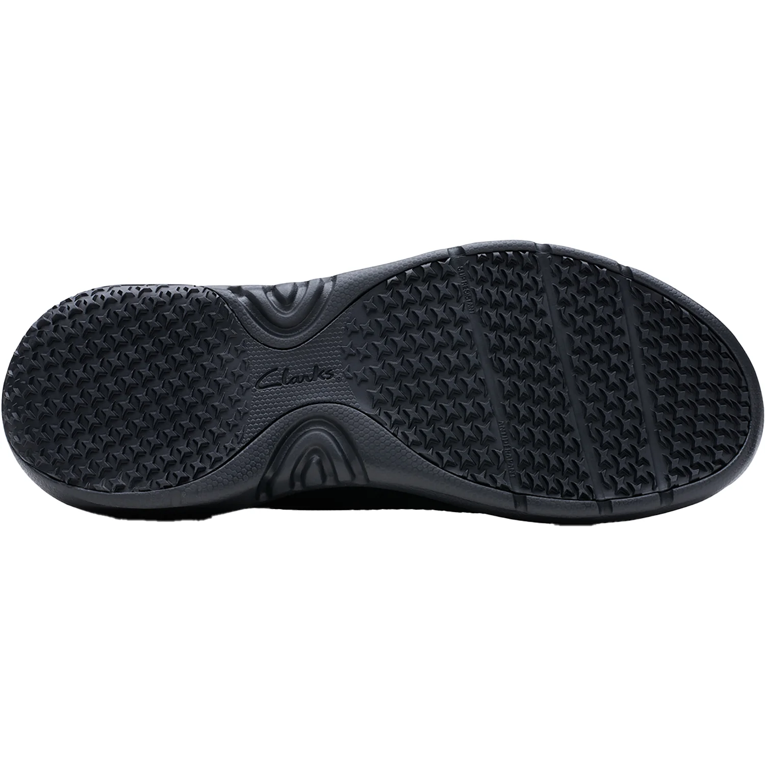 Clarks Pro Free Slip Resistant Men's Slip Ons Black/Black - Image 4