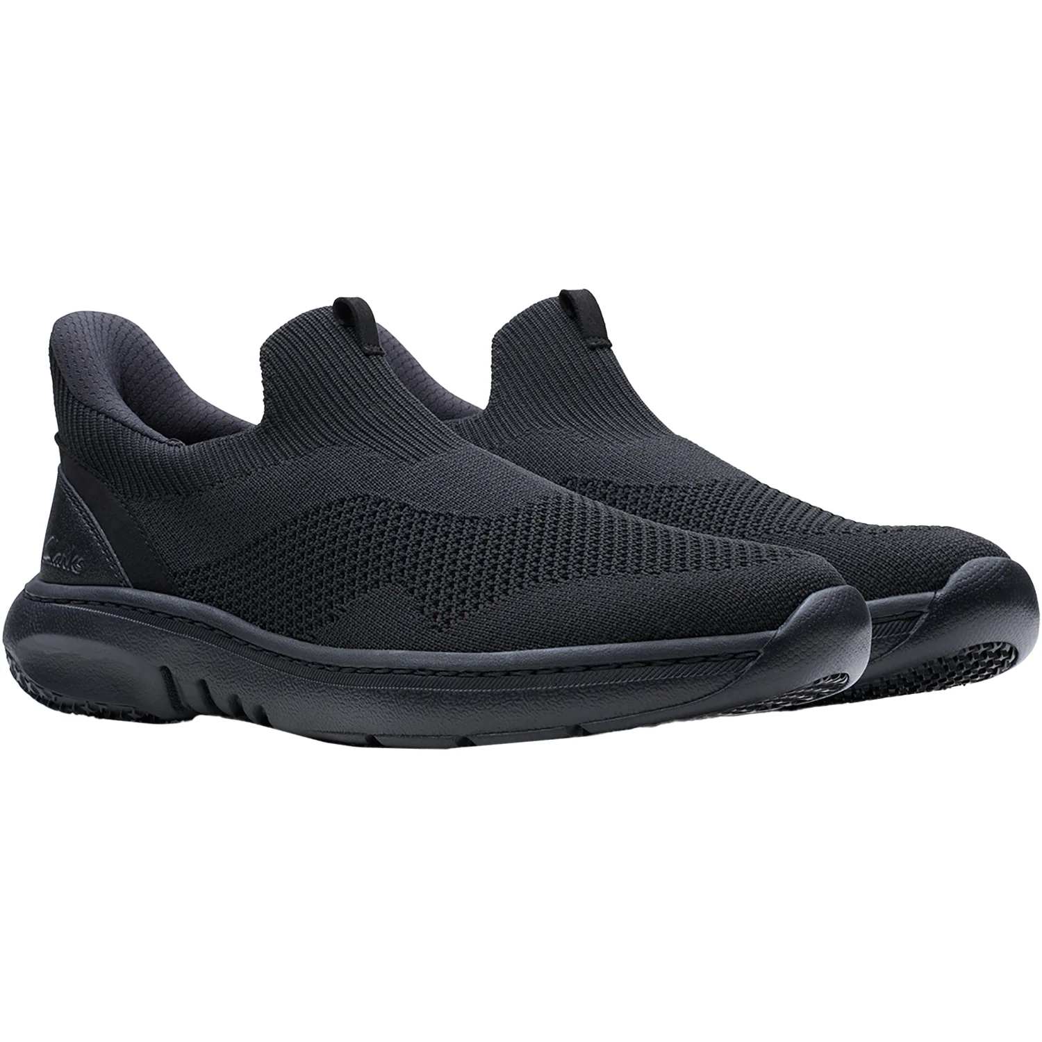 Clarks Pro Free Slip Resistant Men's Slip Ons Black/Black - Image 6