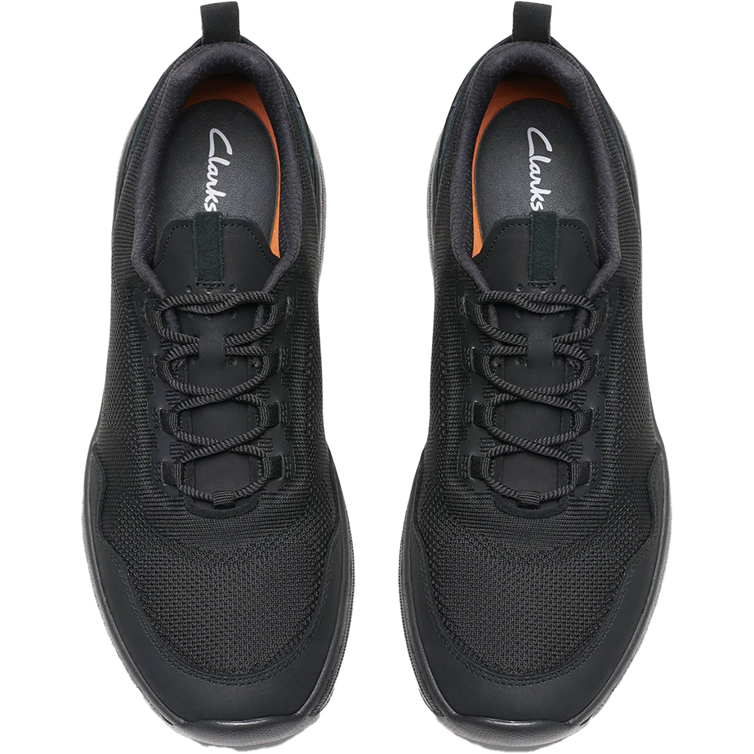 Clarks Pro Knit SR Men's SR Shoes Black Mesh - Image 2