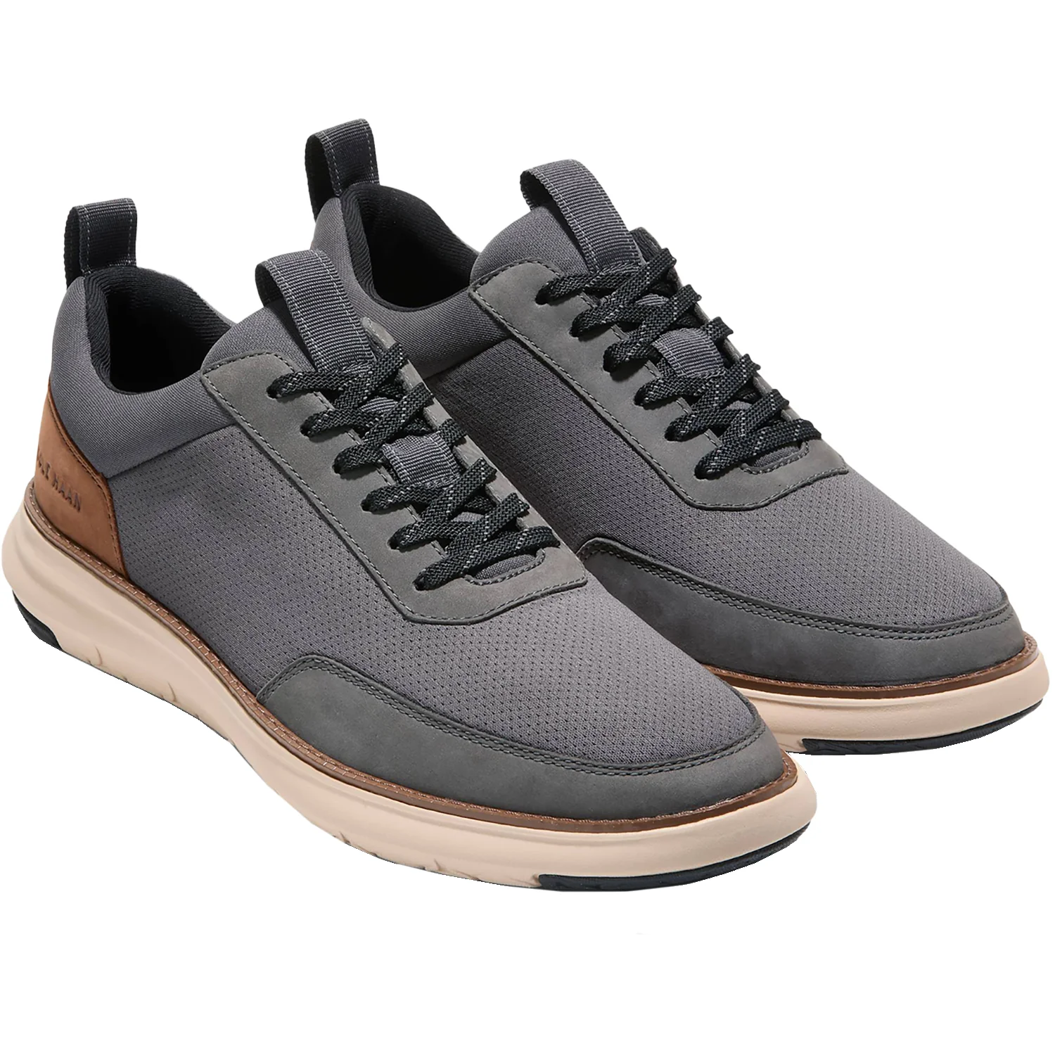 Cole Haan Grand Remix Grey/British Tan Men's Sneakers Grey Magnet/British Tan - Image 6