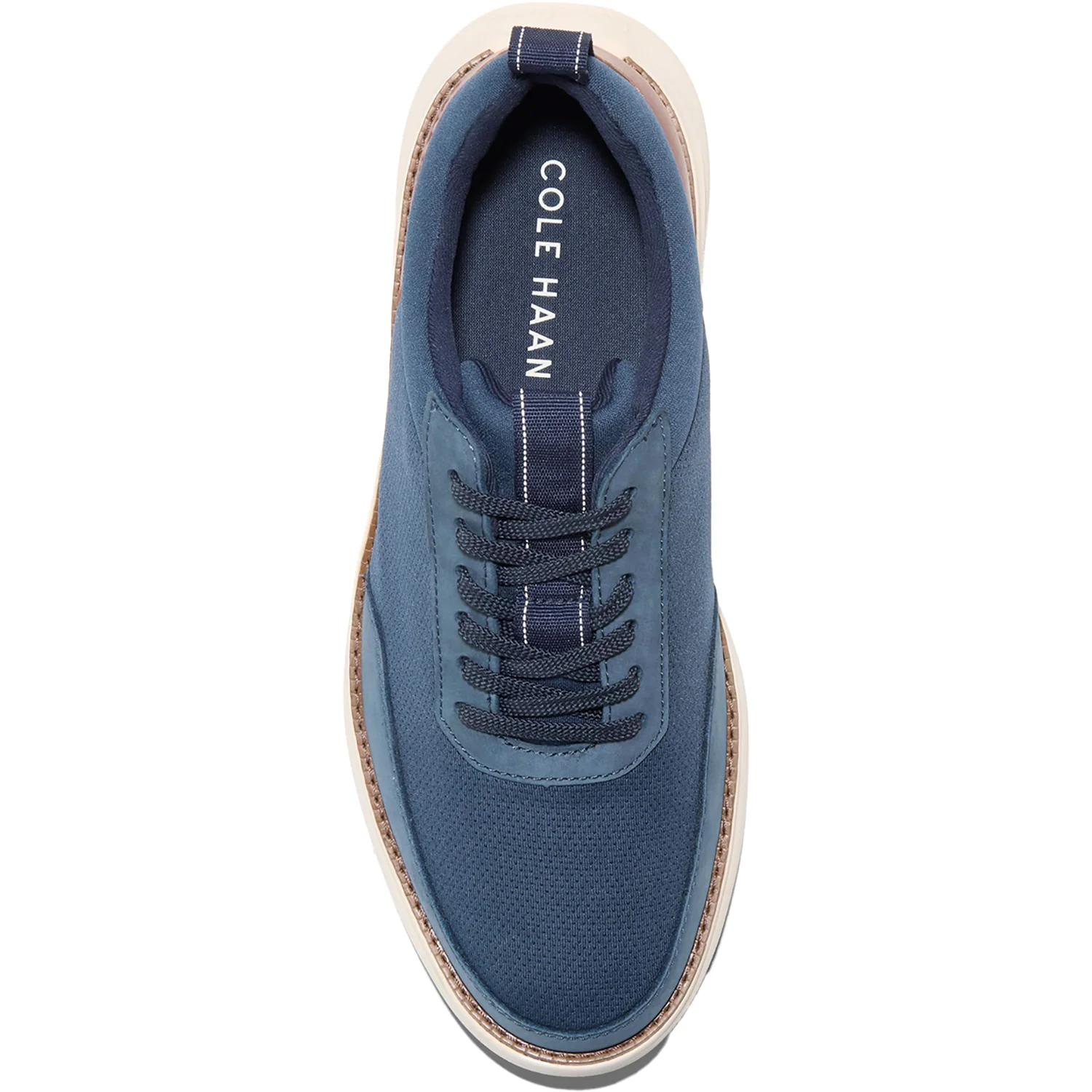 Cole Haan Grand Remix Men's Causal Sneakers Navy/British Tan Leather - Image 2