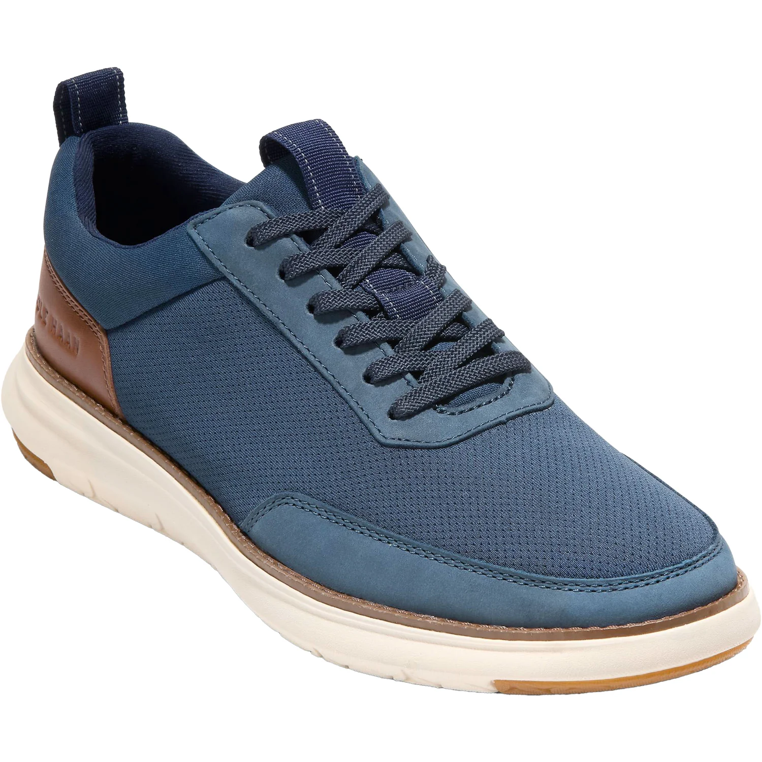 Cole Haan Grand Remix Men's Causal Sneakers Navy/British Tan Leather - Image 5