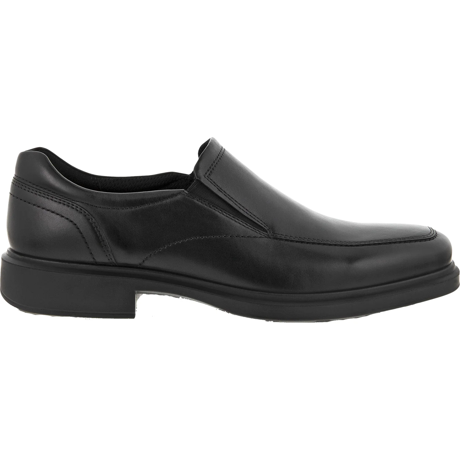 Ecco Helsinki 20 Apron Toe Men's Slip Ons Black Leather