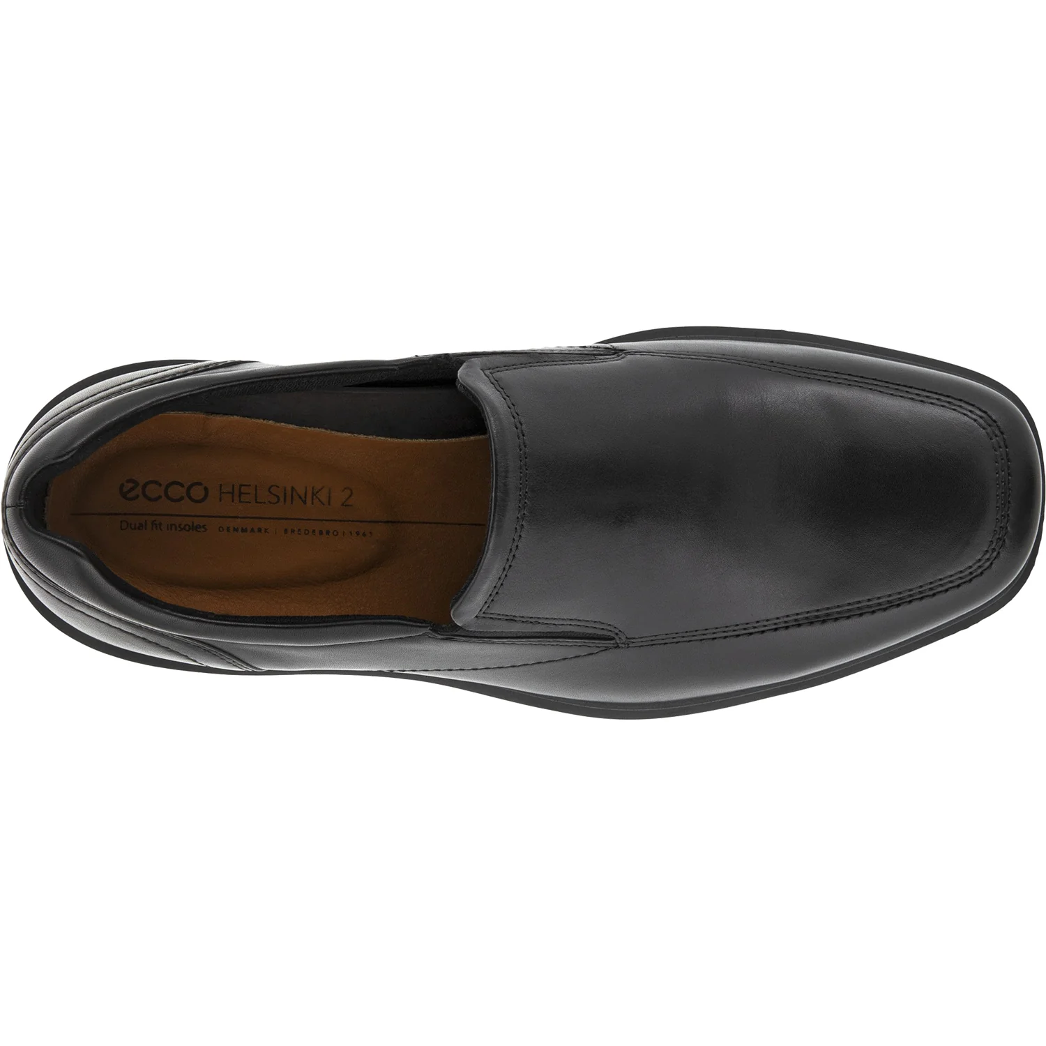 Ecco Helsinki 20 Apron Toe Men's Slip Ons Black Leather - Image 2