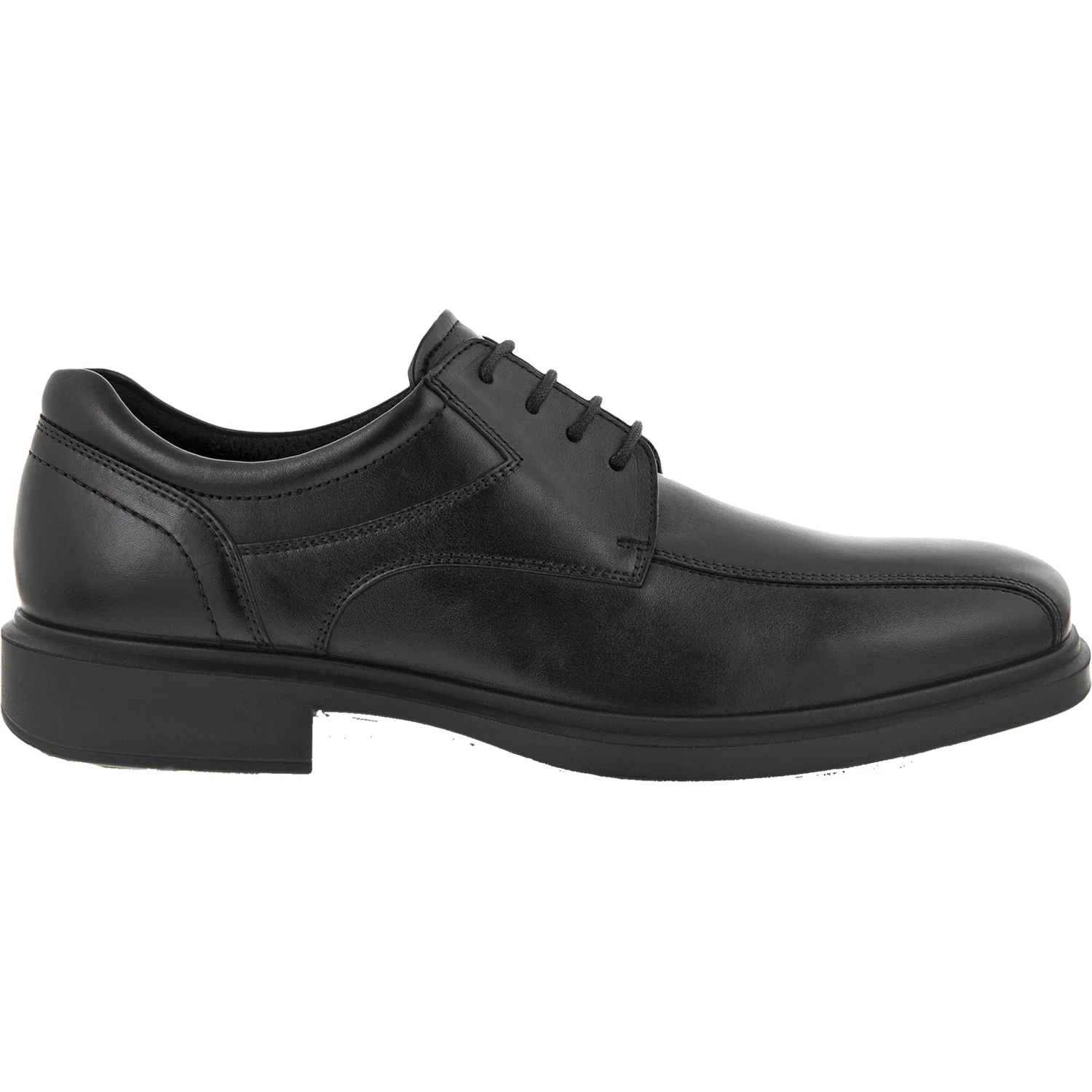 Ecco Helsinki 20 Bike Toe Tie Men's Dress Shoes Black Leather