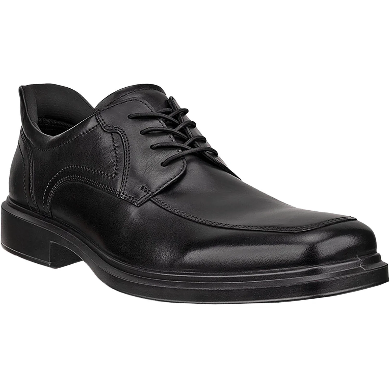 ECCO Helsinki 20 Easy Slip Apron Toe Tie Men's Dress Shoes Black - Image 4