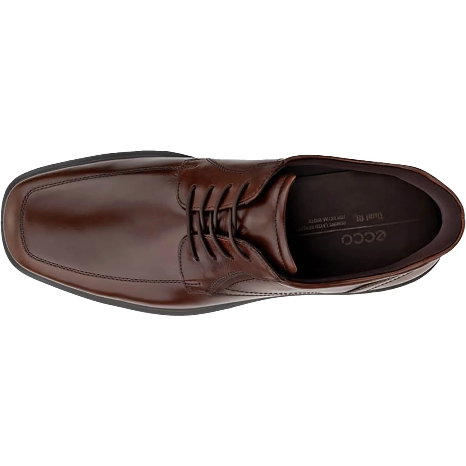 ECCO Helsinki 20 Easy Slip Apron Toe Tie Men's Dress Lace Up Shoes Potting Soil - Image 2