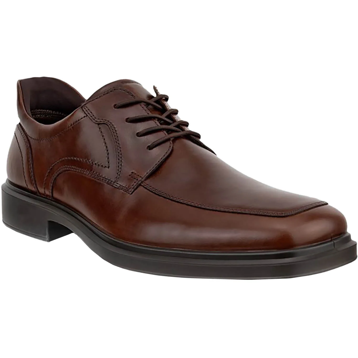 ECCO Helsinki 20 Easy Slip Apron Toe Tie Men's Dress Lace Up Shoes Potting Soil - Image 4