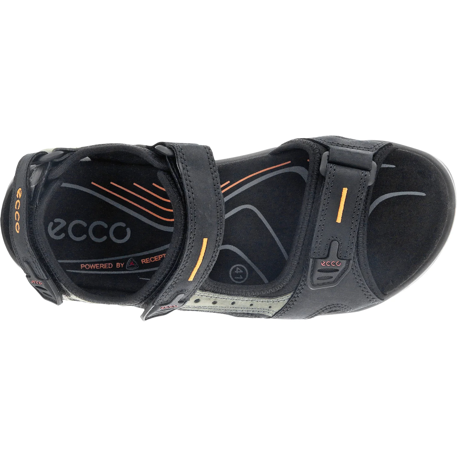 Ecco Offroad Yucatan Men's Outdoor Sandals Black/Mole Nubuck - Image 2