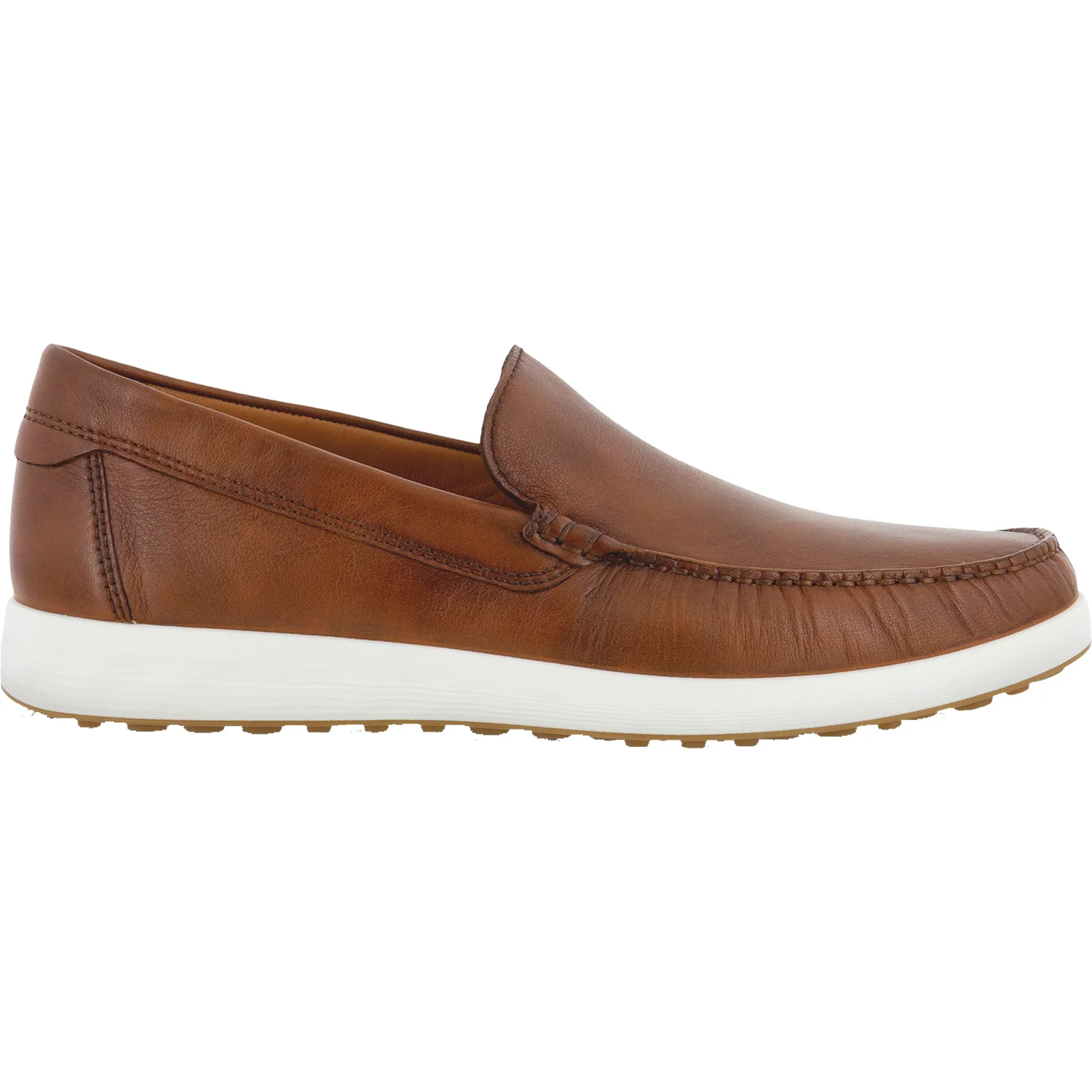 Ecco S Lite Moc Classic Men's Slip On Shoes Cognac Leather
