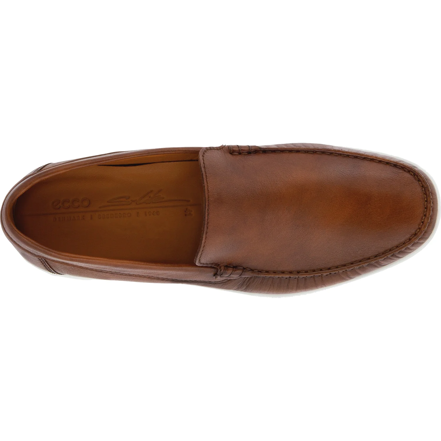 Ecco S Lite Moc Classic Men's Slip On Shoes Cognac Leather - Image 2