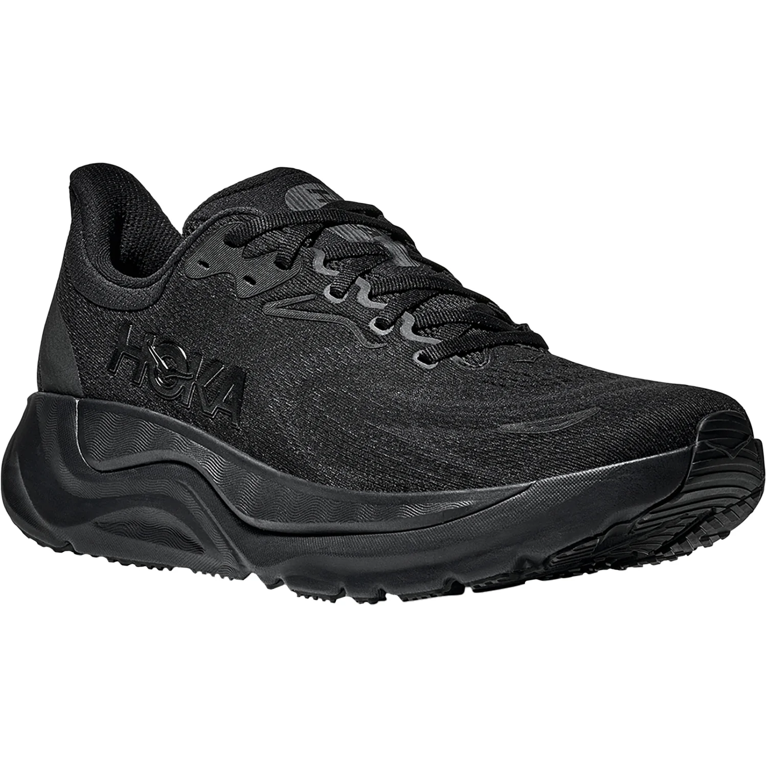Hoka Arahi 8 (Stability Support) Men's Athletic Shoes Black/Black - Image 5