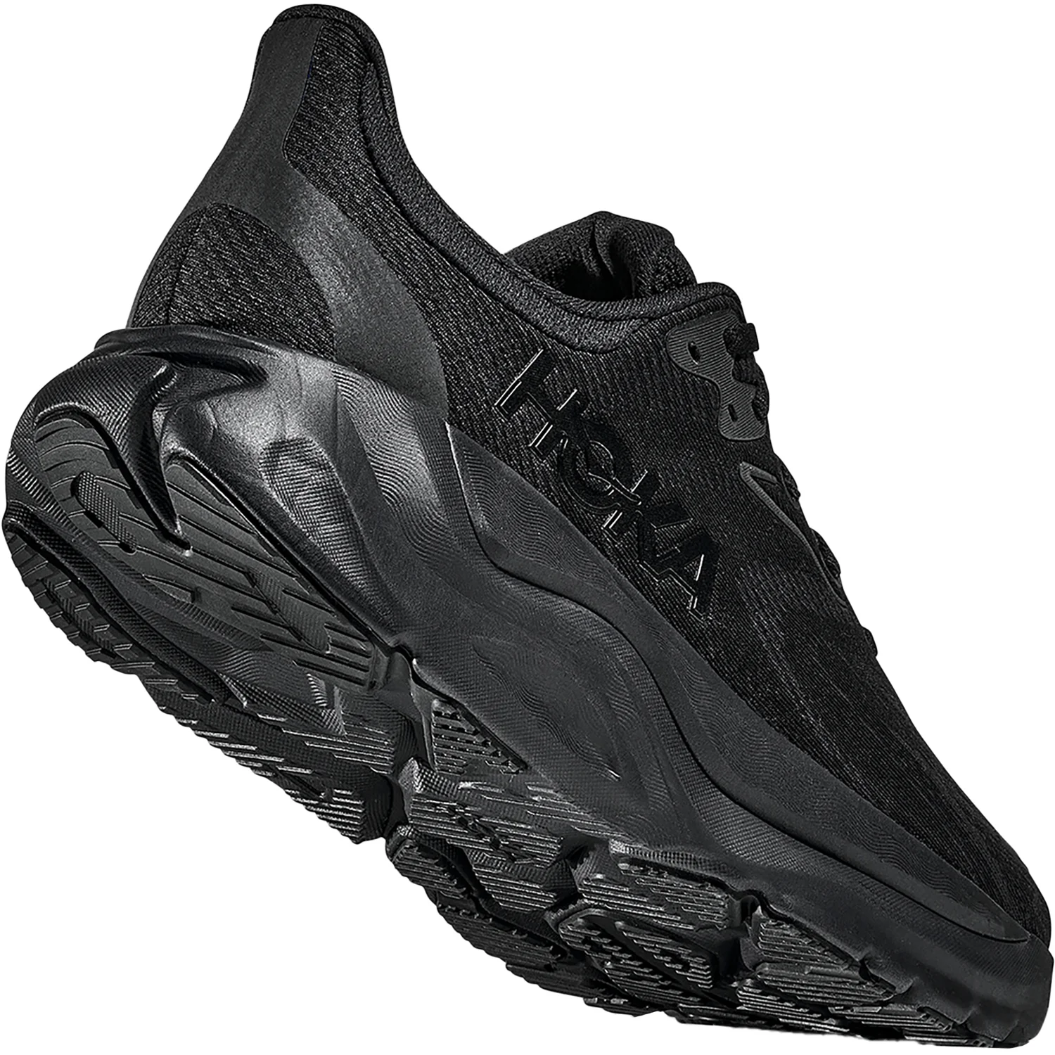 Hoka Arahi 8 (Stability Support) Men's Athletic Shoes Black/Black - Image 7