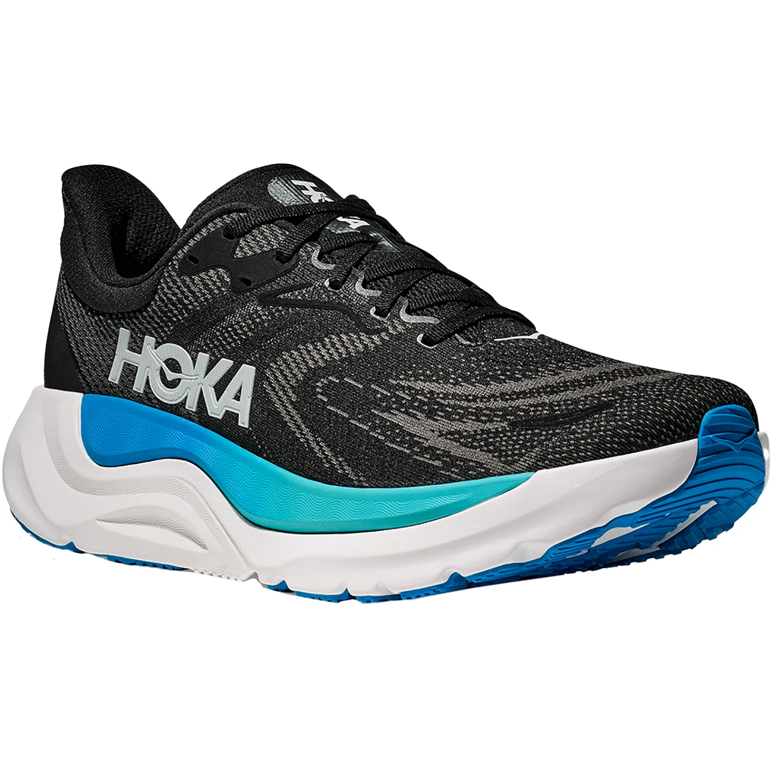 Men's Hoka Arahi 8 Men Black/Skyward Blue - Image 5