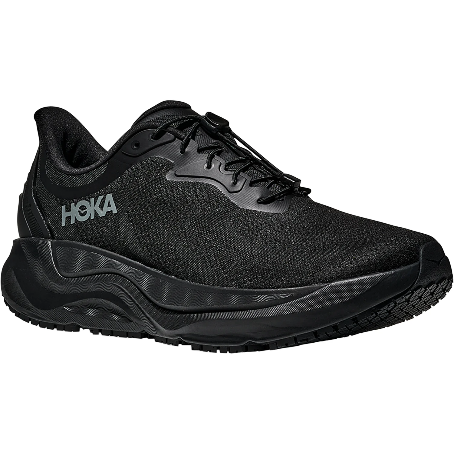 Hoka Arahi SR (Stability Support) Men's Athletic Shoes Black/Black - Image 5