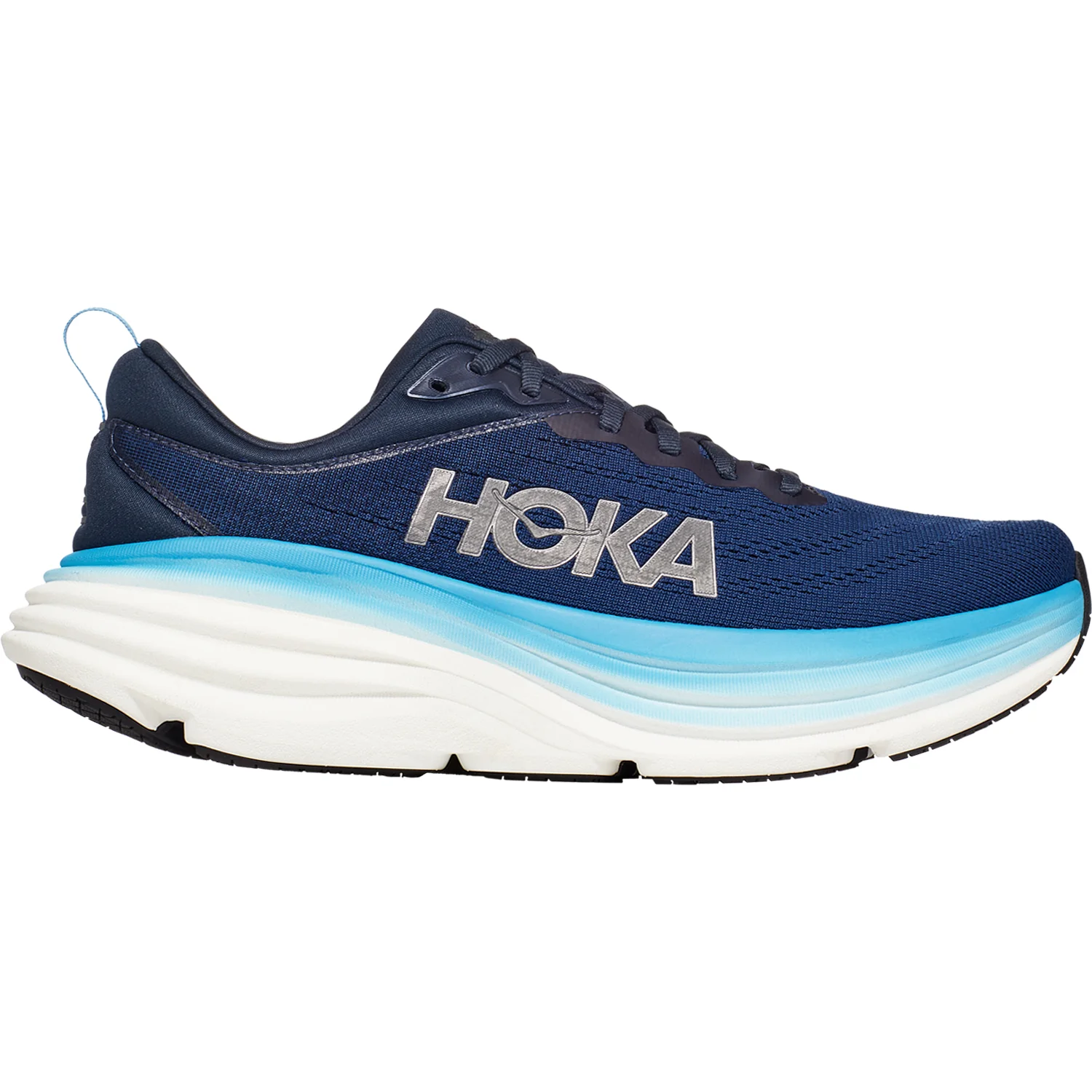 Hoka Bondi 8 (Neutral Support) Men's Running Shoes Outer Space/All Aboard Mesh