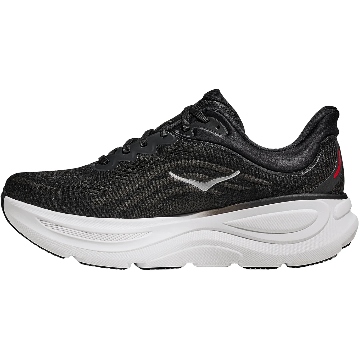 Hoka Bondi 9 (Neutral Support) Men's Athletic Shoes Black/Vermillion - Image 3