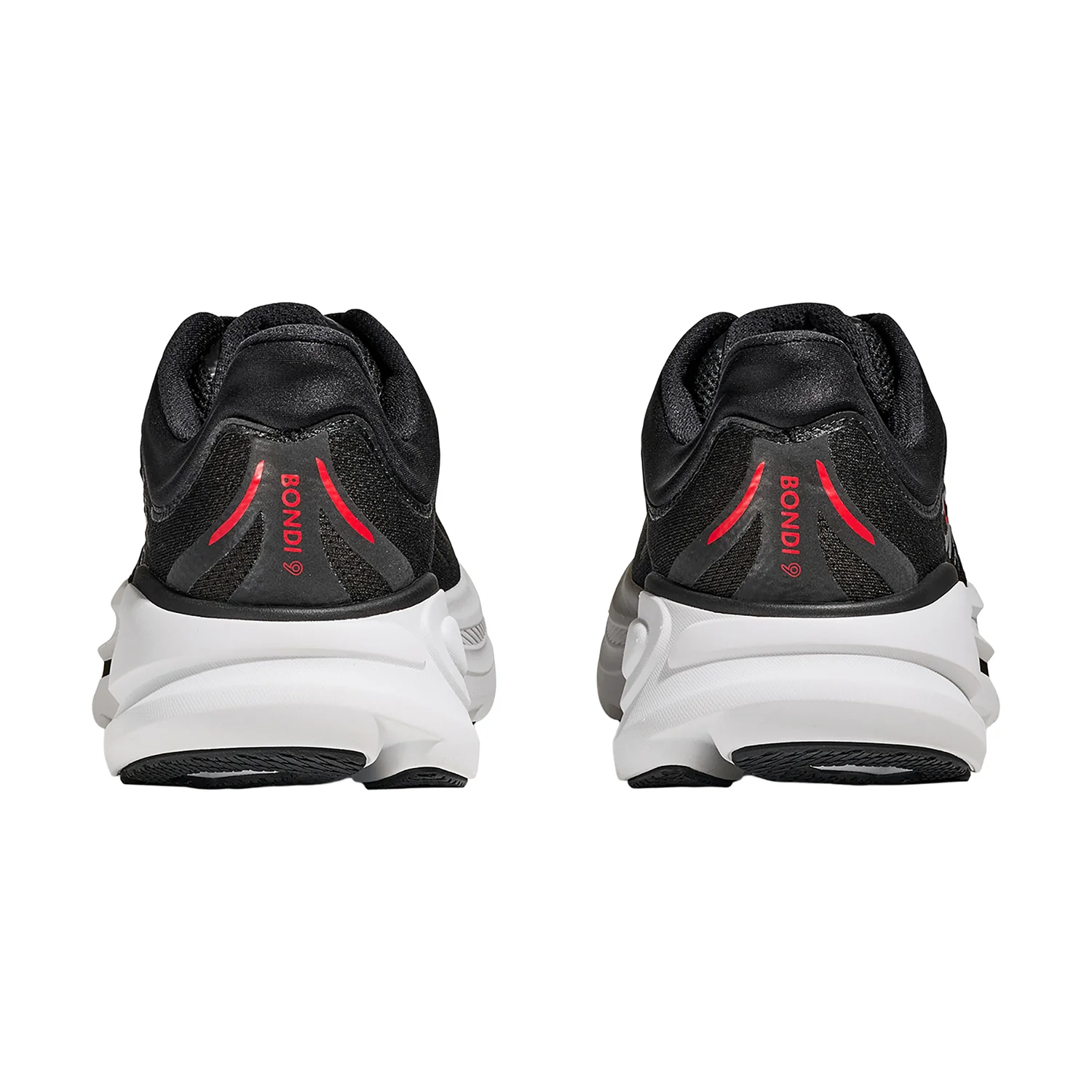 Hoka Bondi 9 (Neutral Support) Men's Athletic Shoes Black/Vermillion - Image 6