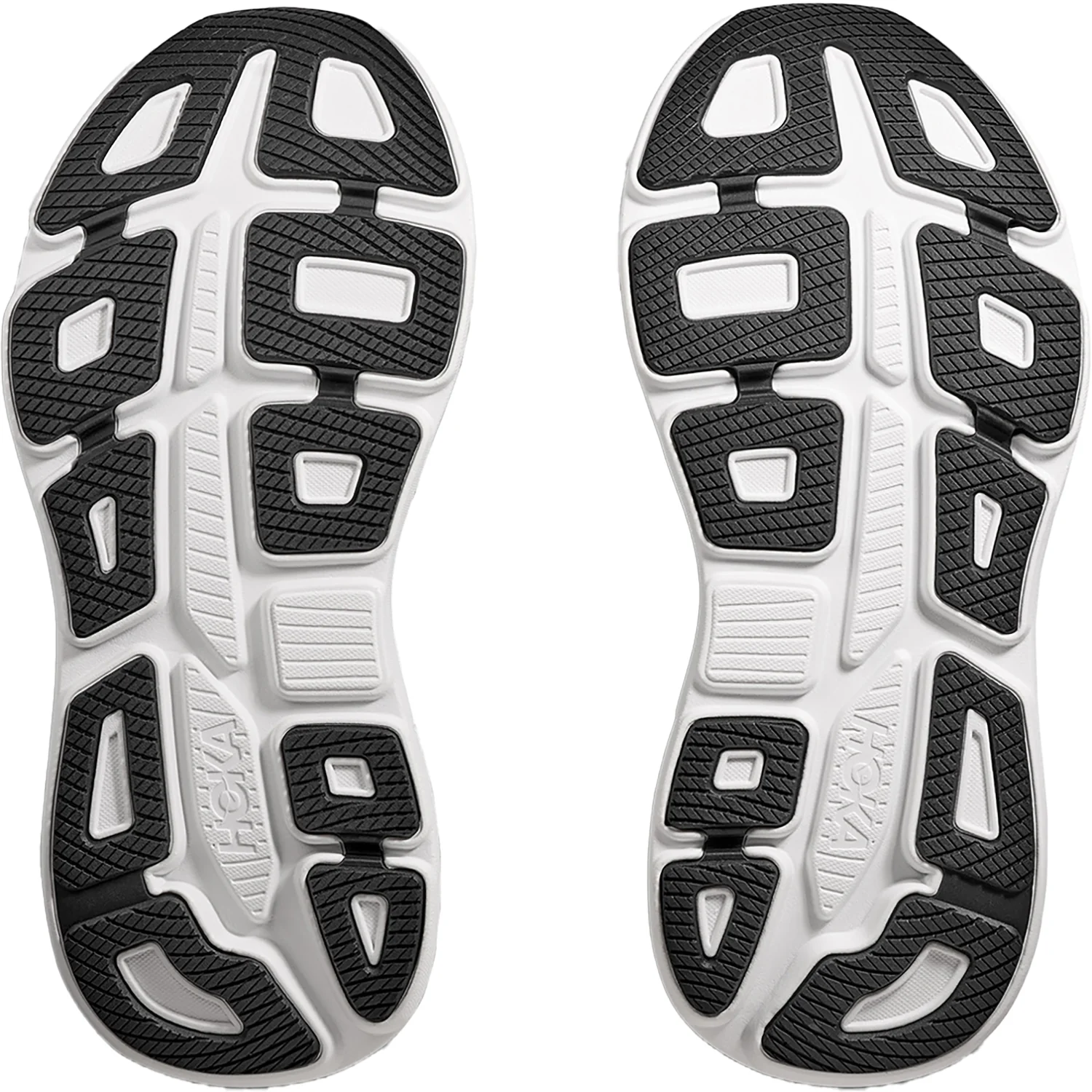 Hoka Bondi 9 (Neutral Support) Men's Athletic Shoes Black/White Mesh - Image 4