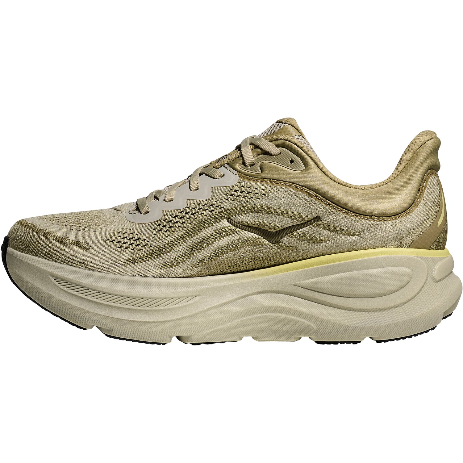 Hoka Bondi 9 (Neutral Support) Men's Athletic Shoes Grassland/Oyster Mushroom Mesh - Image 3