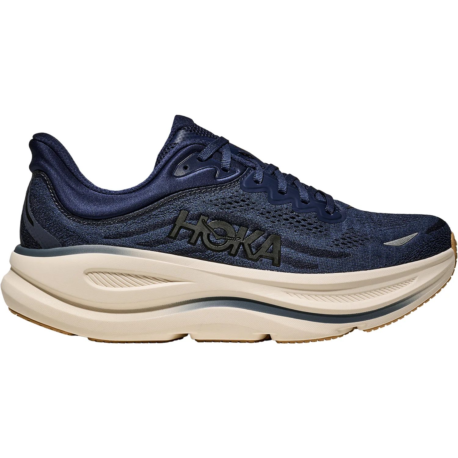 Hoka Bondi 9 (Neutral Support) Men's Athletic Shoes Midnight Blue/Varsity Navy