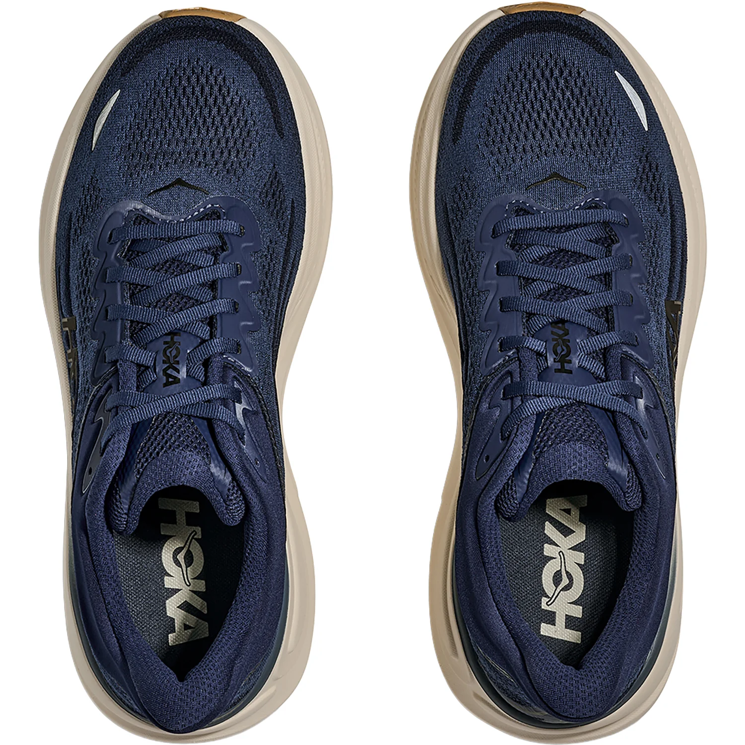 Hoka Bondi 9 (Neutral Support) Men's Athletic Shoes Midnight Blue/Varsity Navy - Image 2