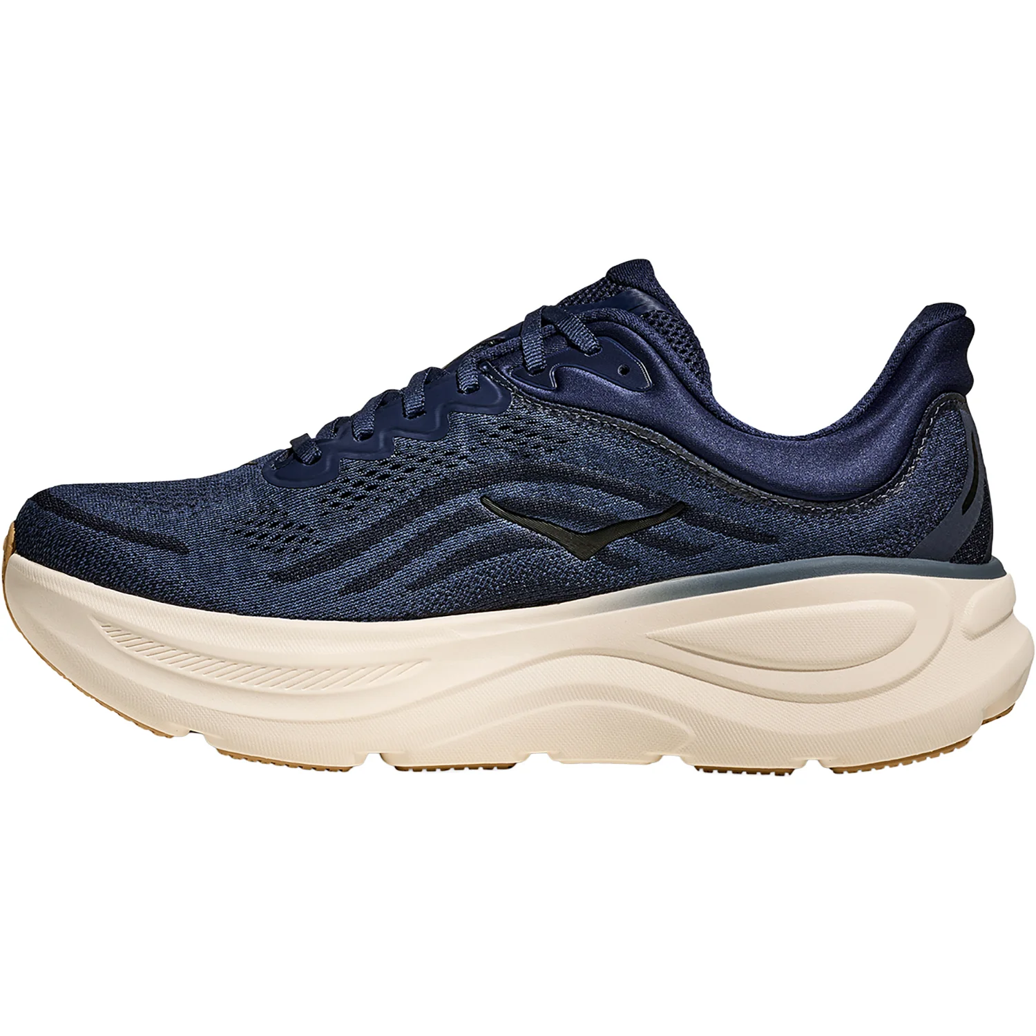 Hoka Bondi 9 (Neutral Support) Men's Athletic Shoes Midnight Blue/Varsity Navy - Image 3