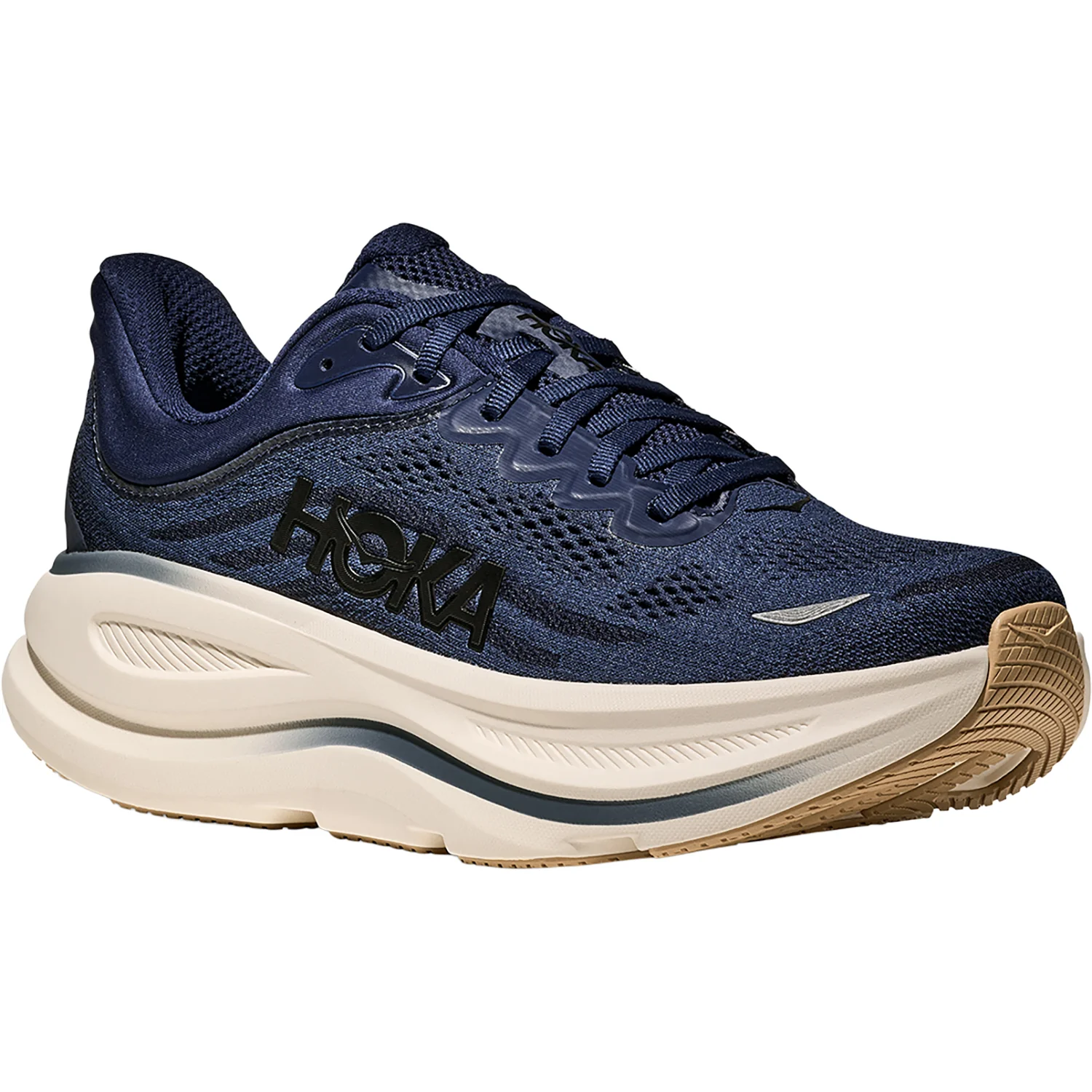 Hoka Bondi 9 (Neutral Support) Men's Athletic Shoes Midnight Blue/Varsity Navy - Image 5