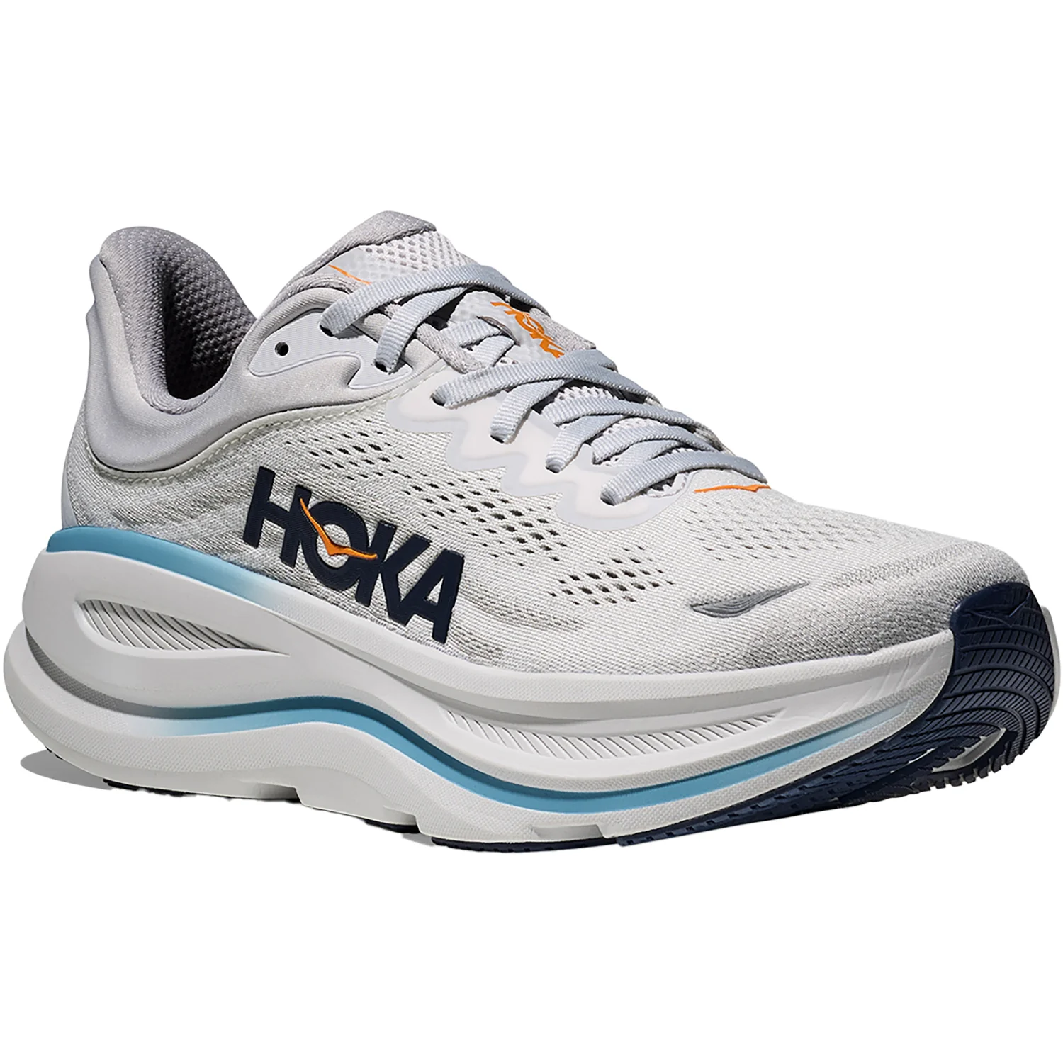 Hoka Bondi 9 (Neutral Support) Men's Athletic Shoes Stardust/Cosmic Grey - Image 5
