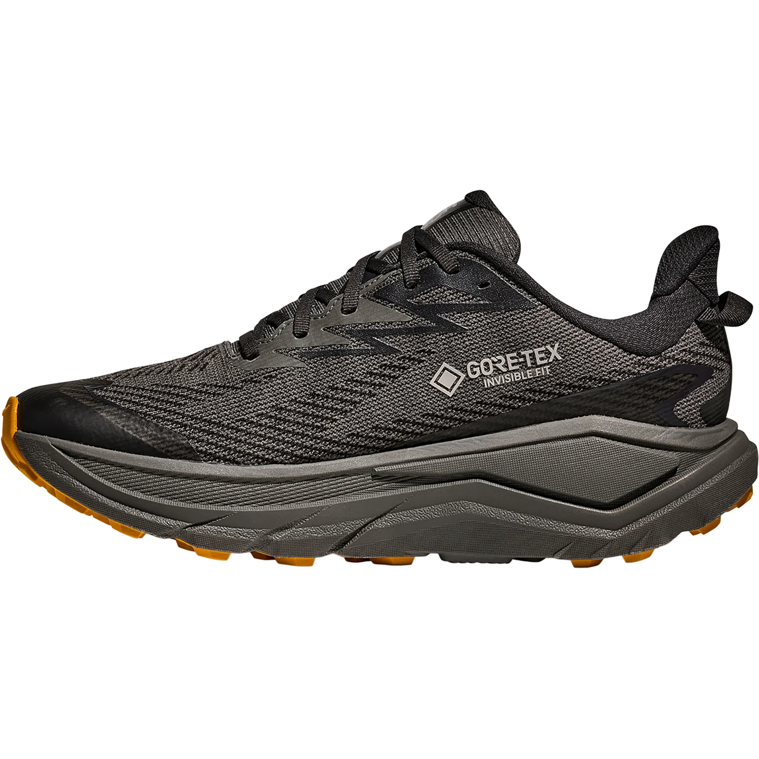 Hoka Challenger 8 GTX (Neutral Support) Men's Athletic Shoes Trail Running Asphalt Grey/Varsity Yellow - Image 3